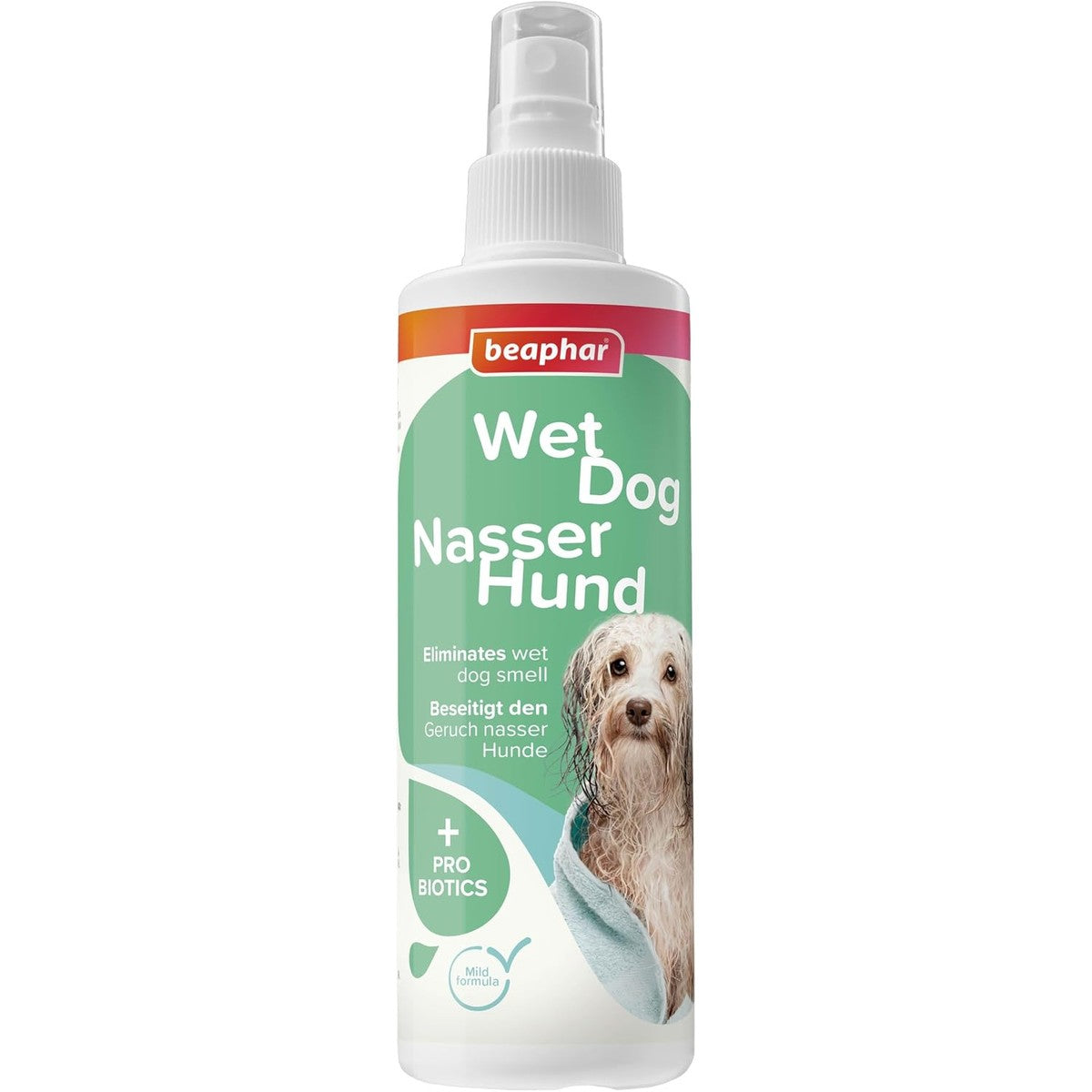beaphar - Natte hondenspray - geurneutralisator voor natte hondenvacht - tegen hondengeur na regen en baden - zacht voor de huid - voor alle hondenrassen - 250 ml – beaphar