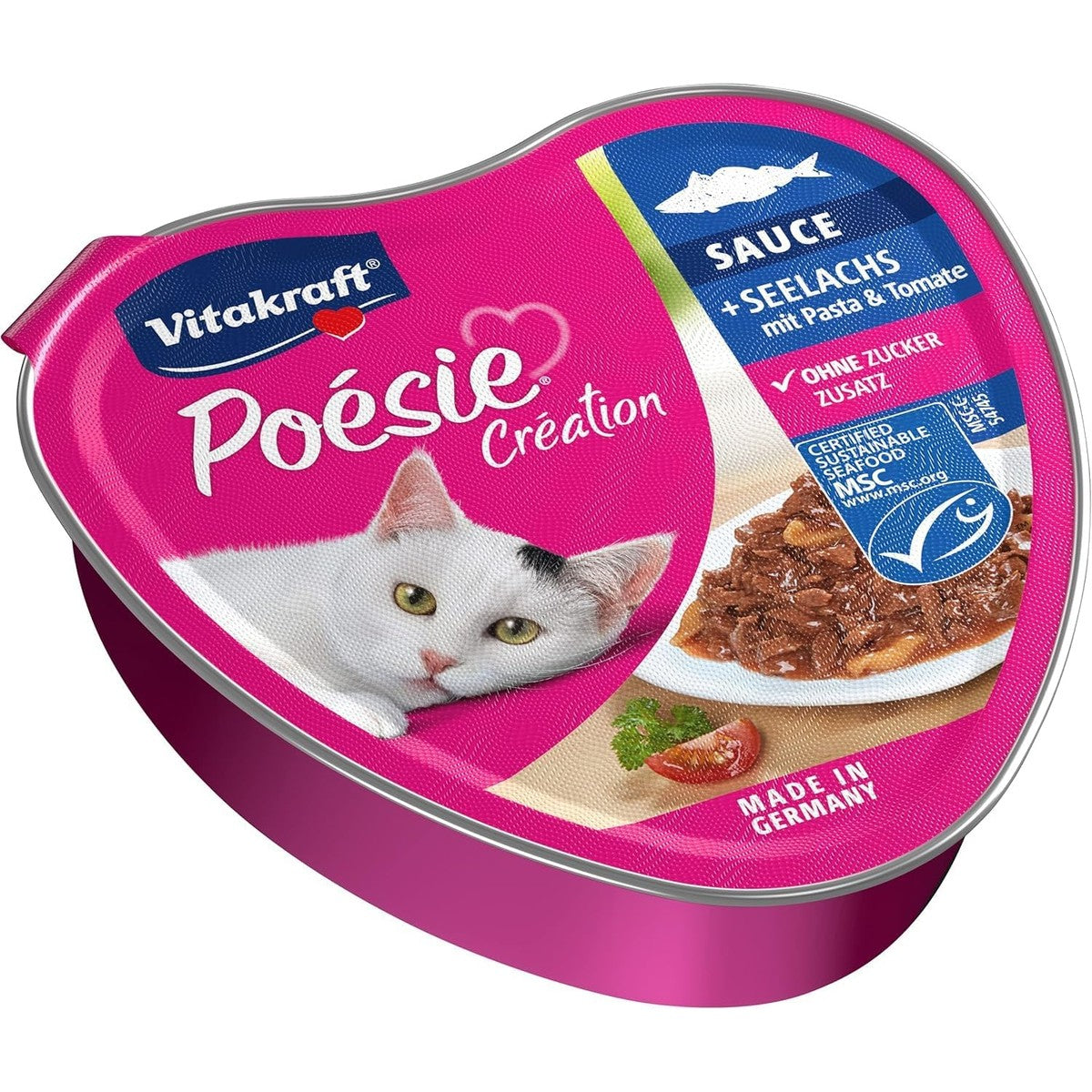 Vitakraft Poésie Création natvoer kattenvoer koolvis 1 x 85 g