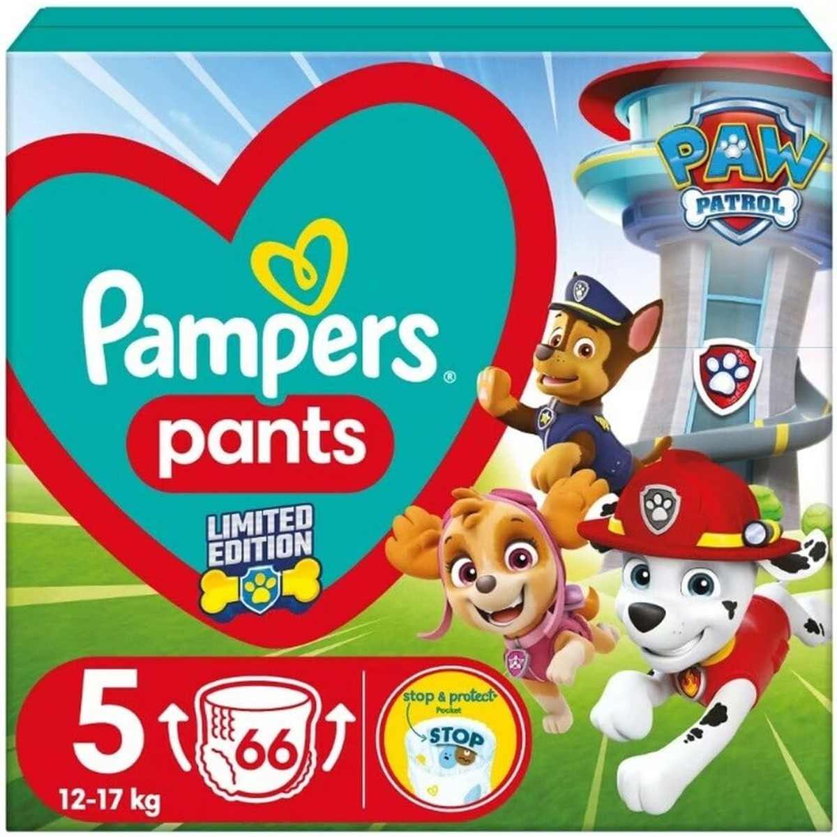 Pampers Pants maat 5 (12-17 kg) Paw Patrol 66 stuks – Pampers