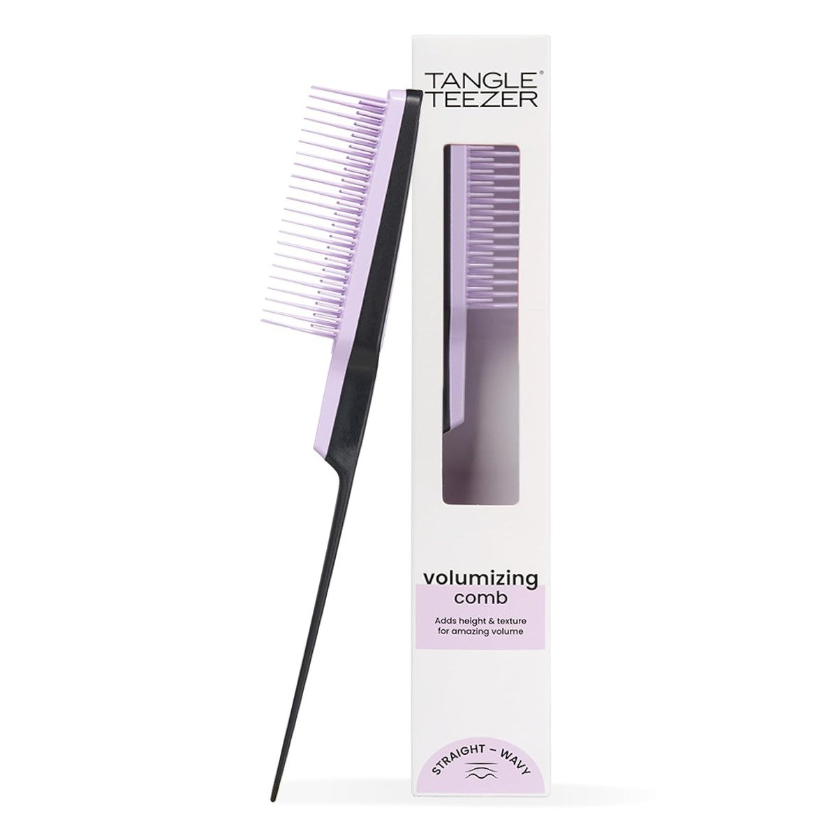 Tangle Teezer The Ultimate Volumizer Haarborstel voor alle haartypes, geeft volume en textuur, zachte kam voor het kapselen van haar, minimaliseert schade, zwart en paars – Tangle Teezer