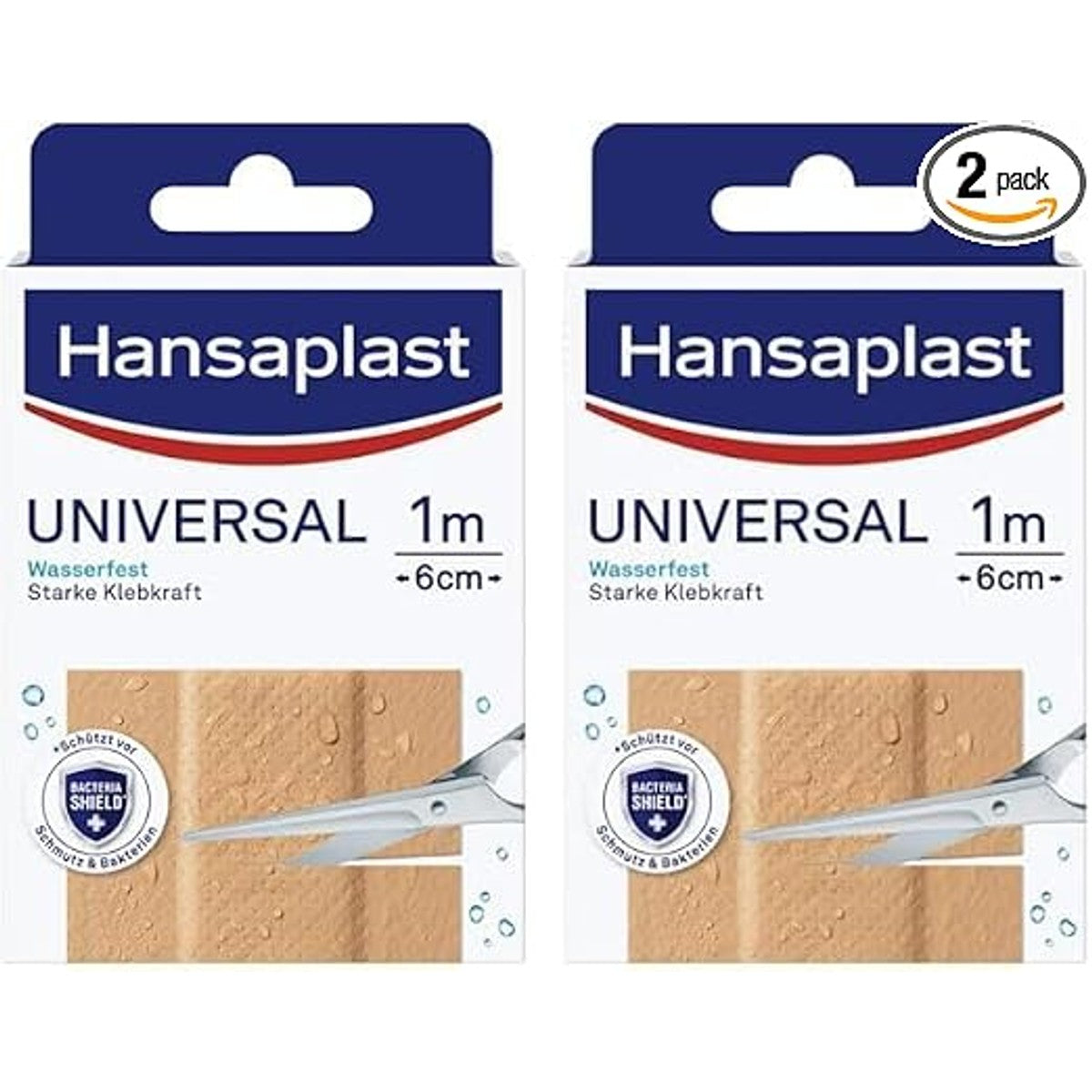 Elastoplast Universele pleister 1 m x 6 cm, set van 2 – Elastoplast