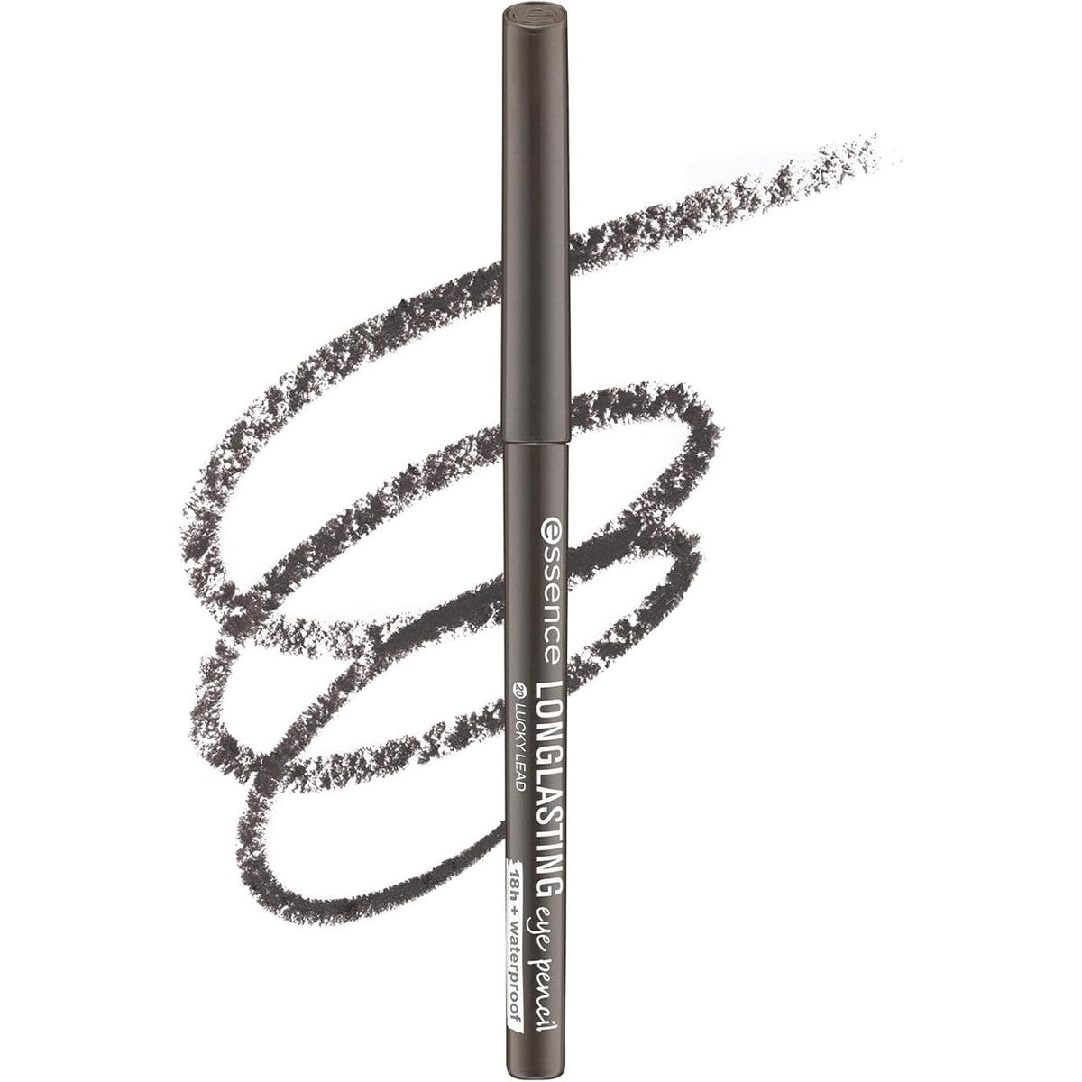 essence cosmetics LONG-LASTING Oogpotlood, kajal, blijft 18 uur zitten, waterbestendig, nr. 20 lucky lead, grijs, definiërend, langdurig, veganistisch, waterbestendig, microplastic deeltjes vrij (0,28 – Essence Cosmetics