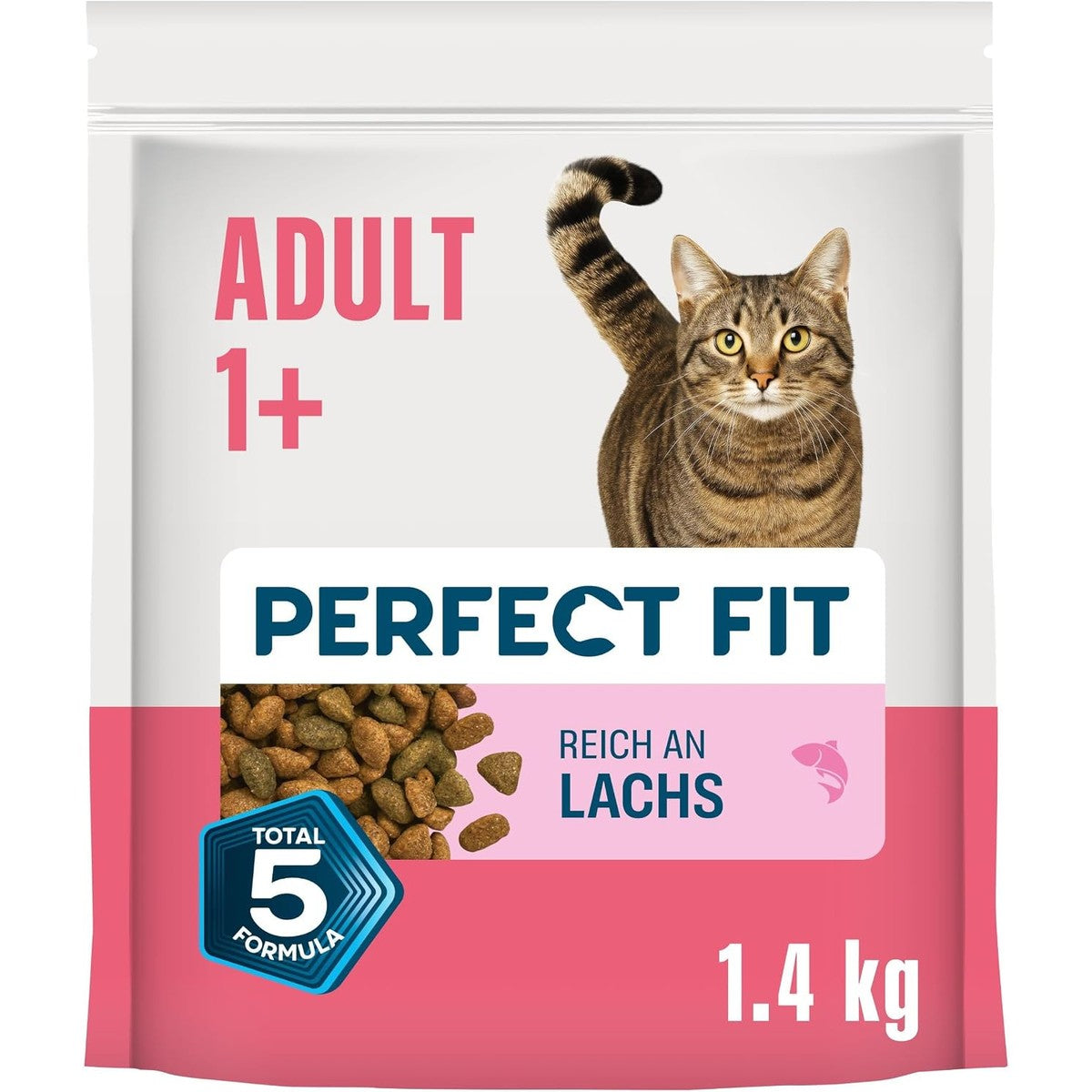 PERFECT FIT™ Kattenzak Adult 1+ met zalm 5 x 1,4 kg – Perfect Fit