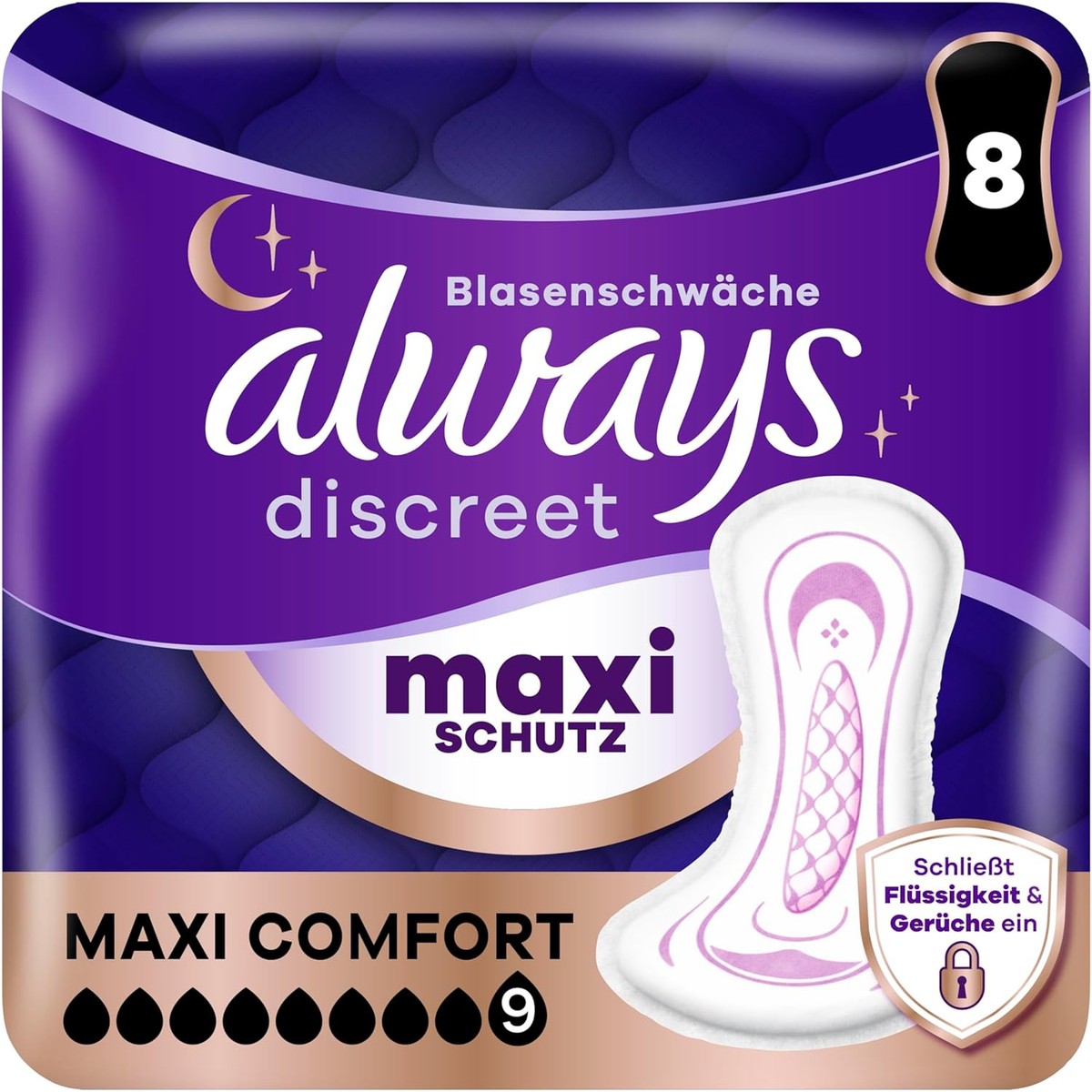 Always Discreet Maxi Comfort inlegkruisjes 8 stuks – Always