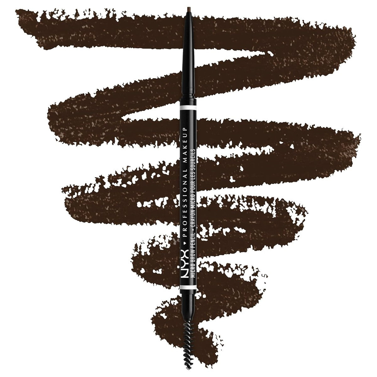 NYX Professional Makeup Wenkbrauwstift, Micro Brow Pencil, dubbelzijdig met uitdraaibare wenkbrauwstift en borsteltje, waterbestendig, wenkbrauwpotlood, veganistische formule, kleur: 07 espresso – NYX PROFESSIONAL MAKEUP