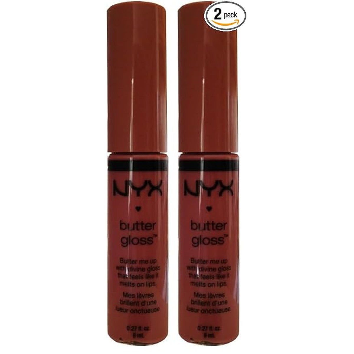NYX Professional Makeup Boter Gloss 05 crème brûlée (verpakking van 2) – NYX PROFESSIONAL MAKEUP