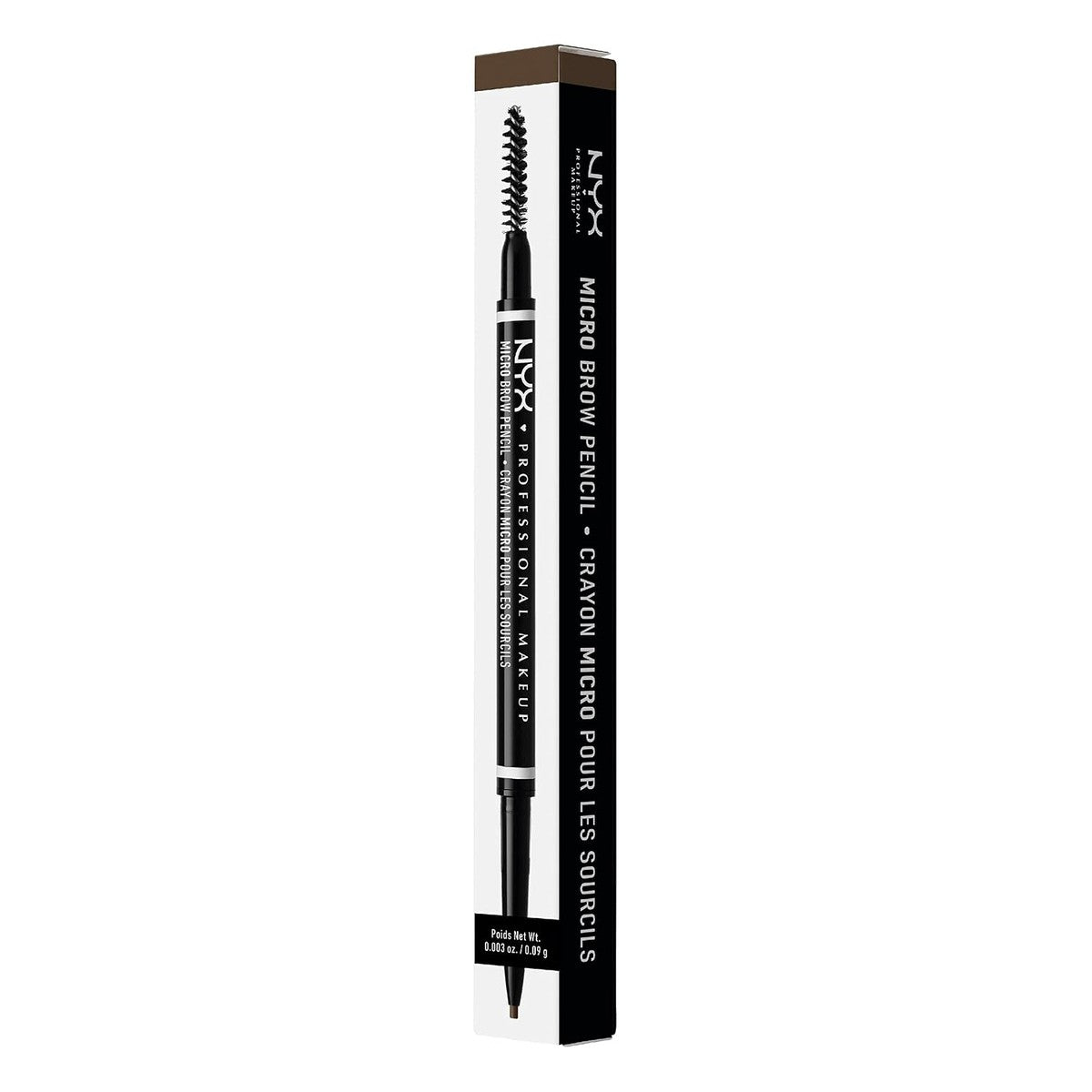 NYX Professional Makeup Wenkbrauwstift, Micro Brow Pencil, aan beide zijden met uitdraaibaar wenkbrauwpotlood en borstels, waterbestendig, Eyebrow Pencil, veganistische formule, kleur: 05 asbruin – NYX PROFESSIONAL MAKEUP