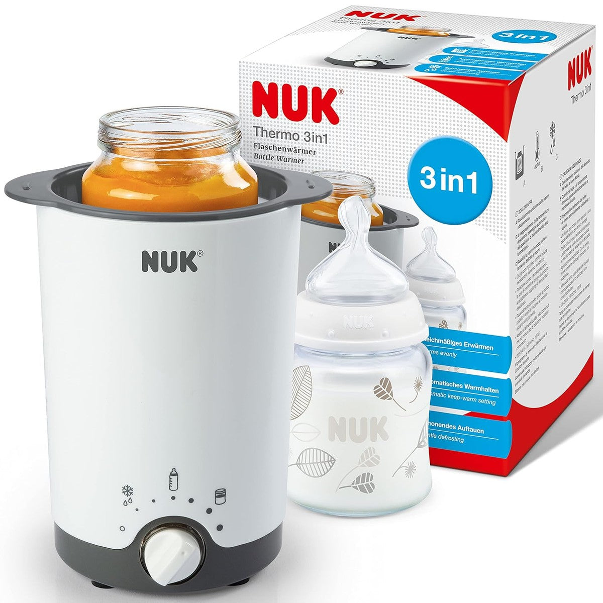 NUK Thermo 3-in-1 flessenwarmer – NUK