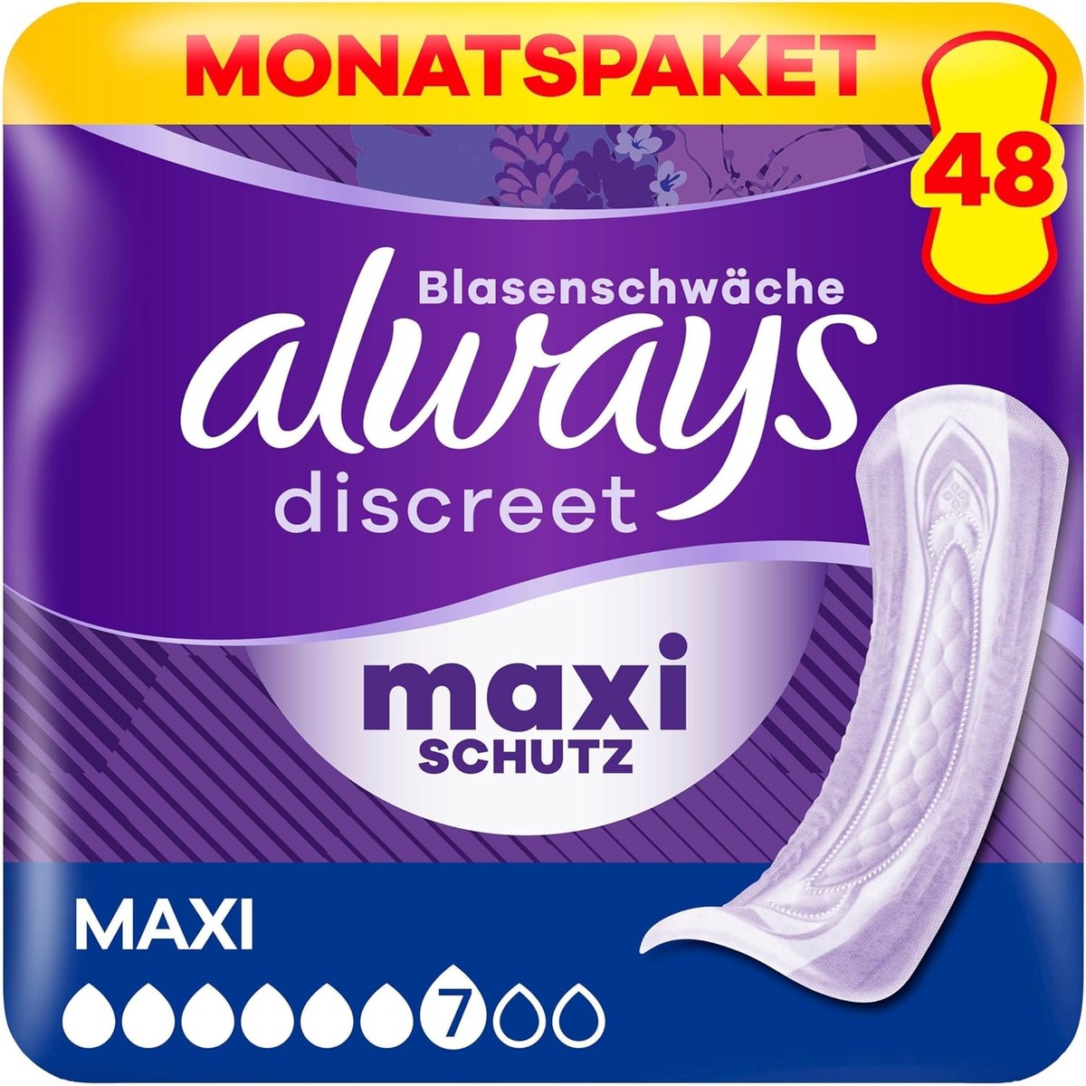 Always Discreet Maxi Comfort 48 inlegkruisjes – Always Discreet