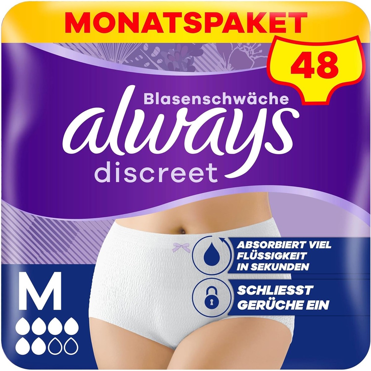 Always Discreet Slipjes Normaal maat M 48 slipjes – Always Discreet