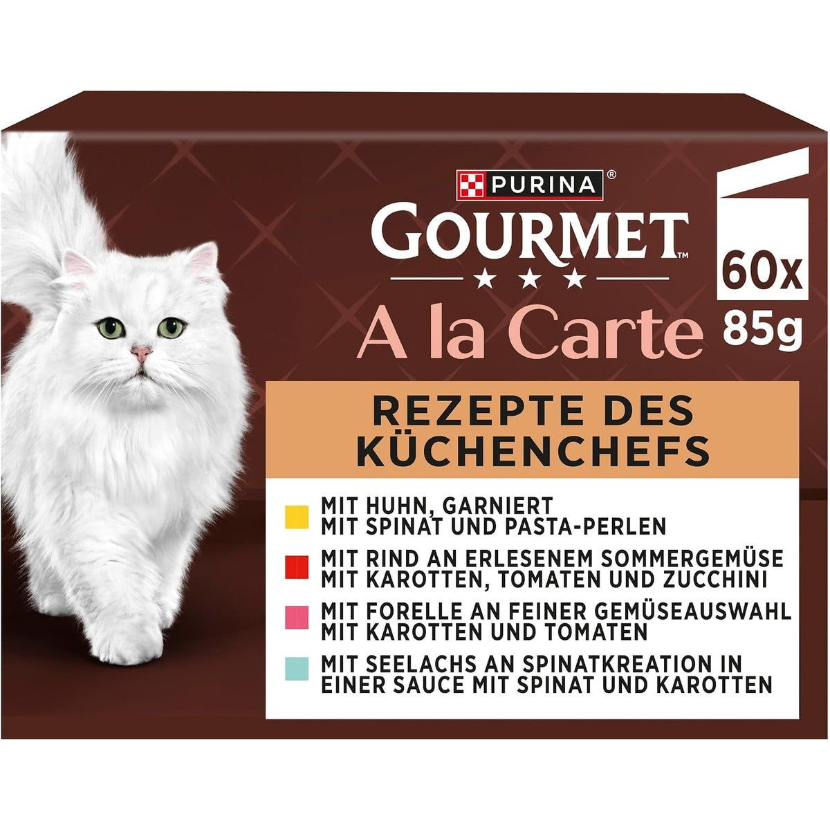 Gourmet A la Carte natvoer kattenvoer variëteitenmix 60 x 85 g