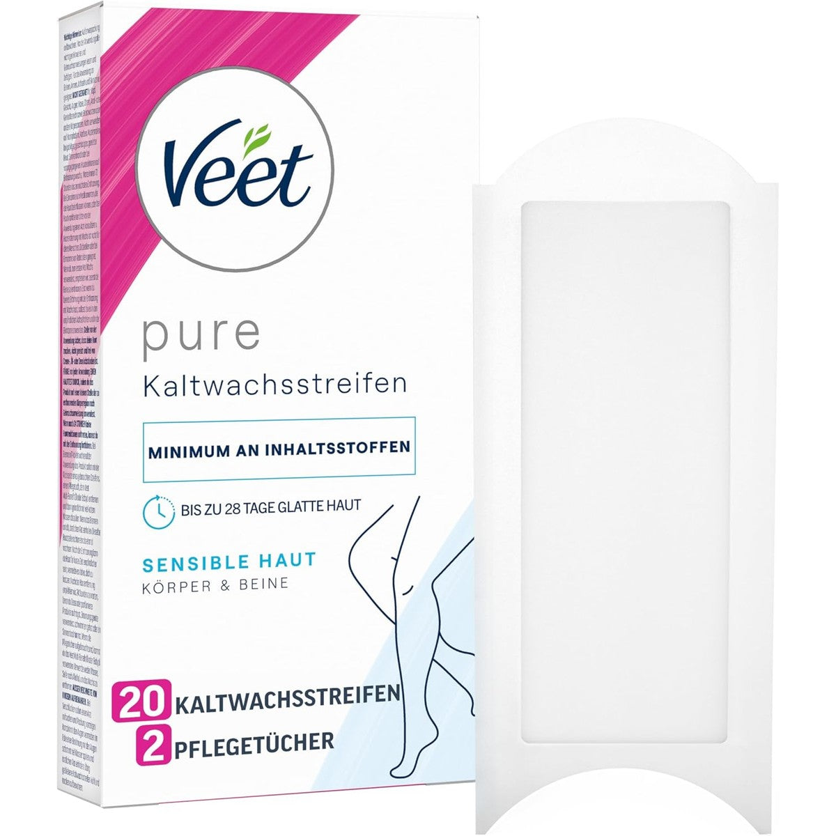 Veet Pure Koude Wasstrips Gevoelige Huid 20 toepassingen – Veet