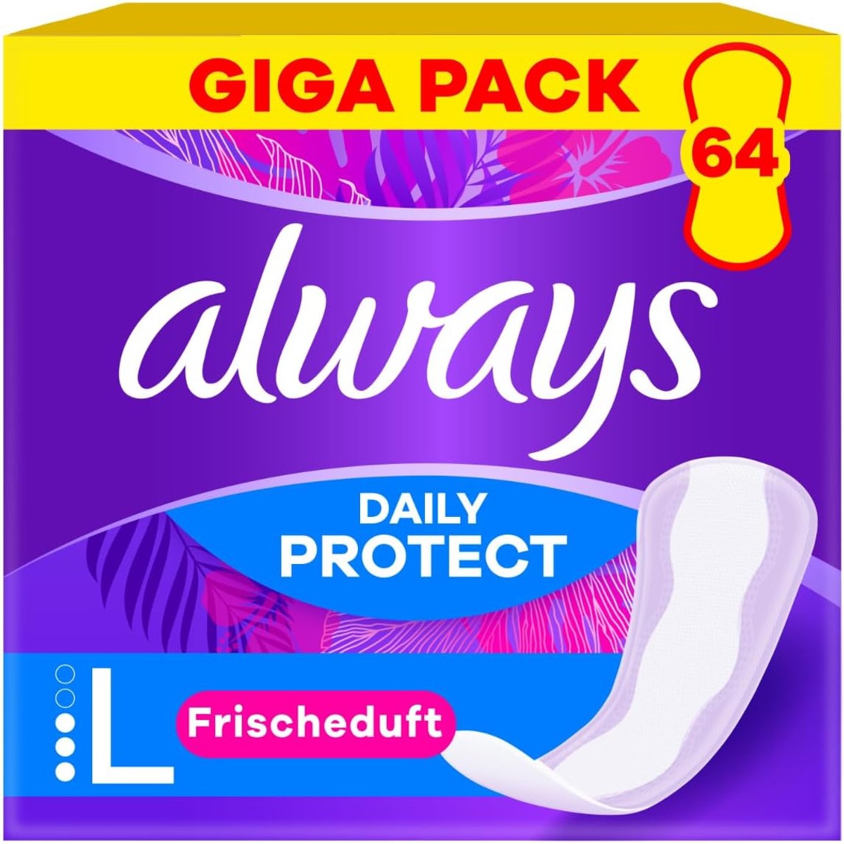 Always Daily Protect Long Inlegkruisjes frisse geur, 64 stuks – Always