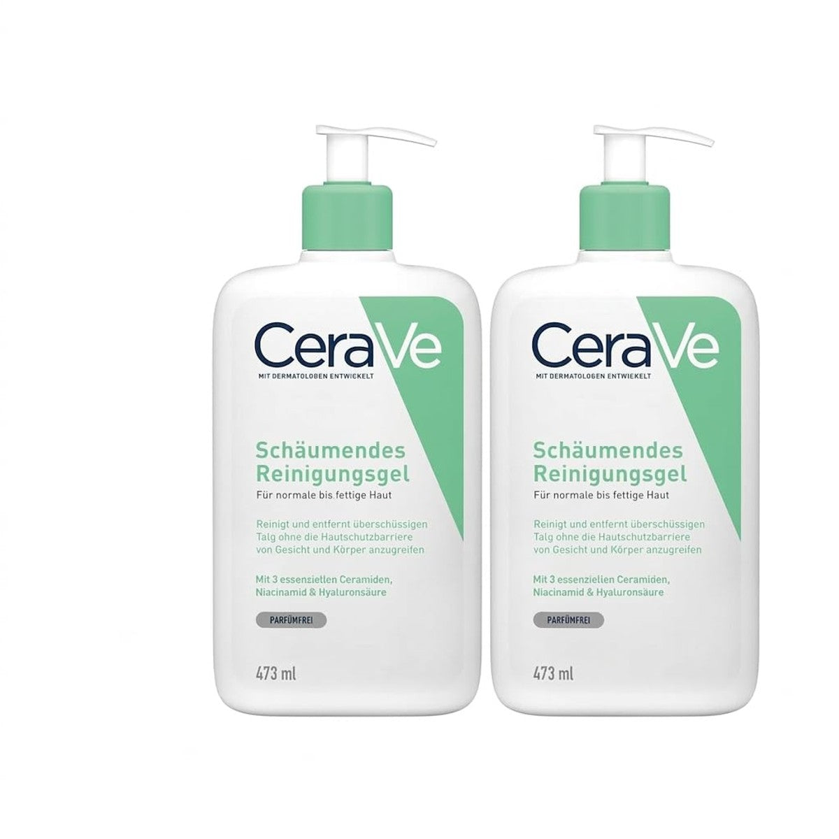 CeraVe Schuimende Reinigingsgel voor Normale tot Vette Huid 2 x 473 ml