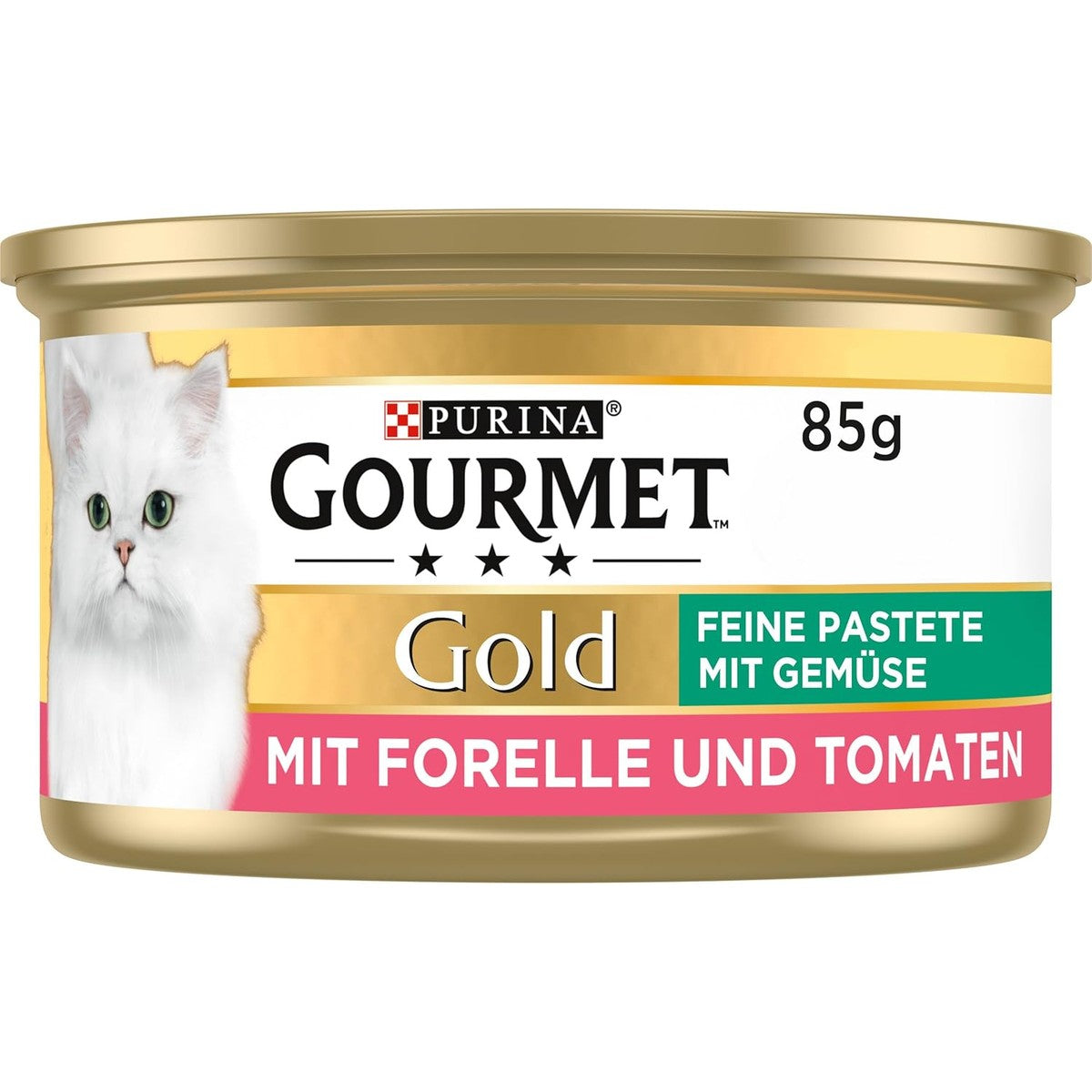 Gourmet Gold Fijne paté natvoer kattenvoer forel & tomaat 12 x 85 g