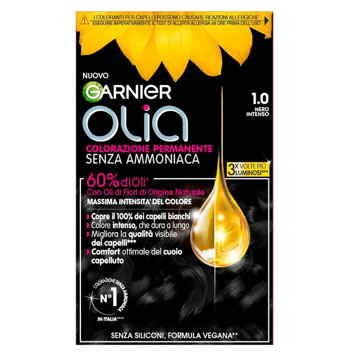 Garnier Olia Midnight Haarverf Diepzwart 1 x – Garnier
