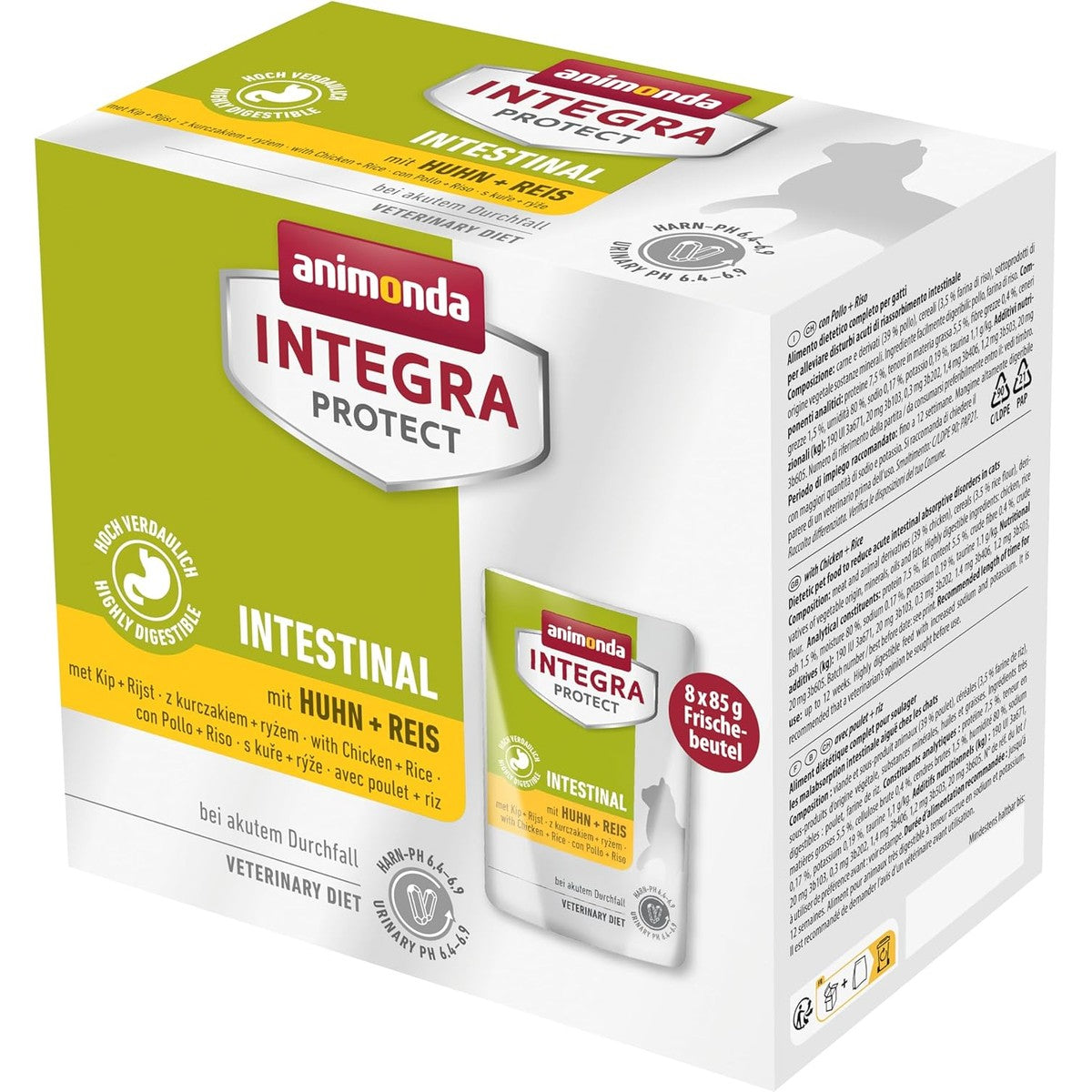 Animonda Integra Protect natvoer kattenvoer darm kip 8 x 85 g