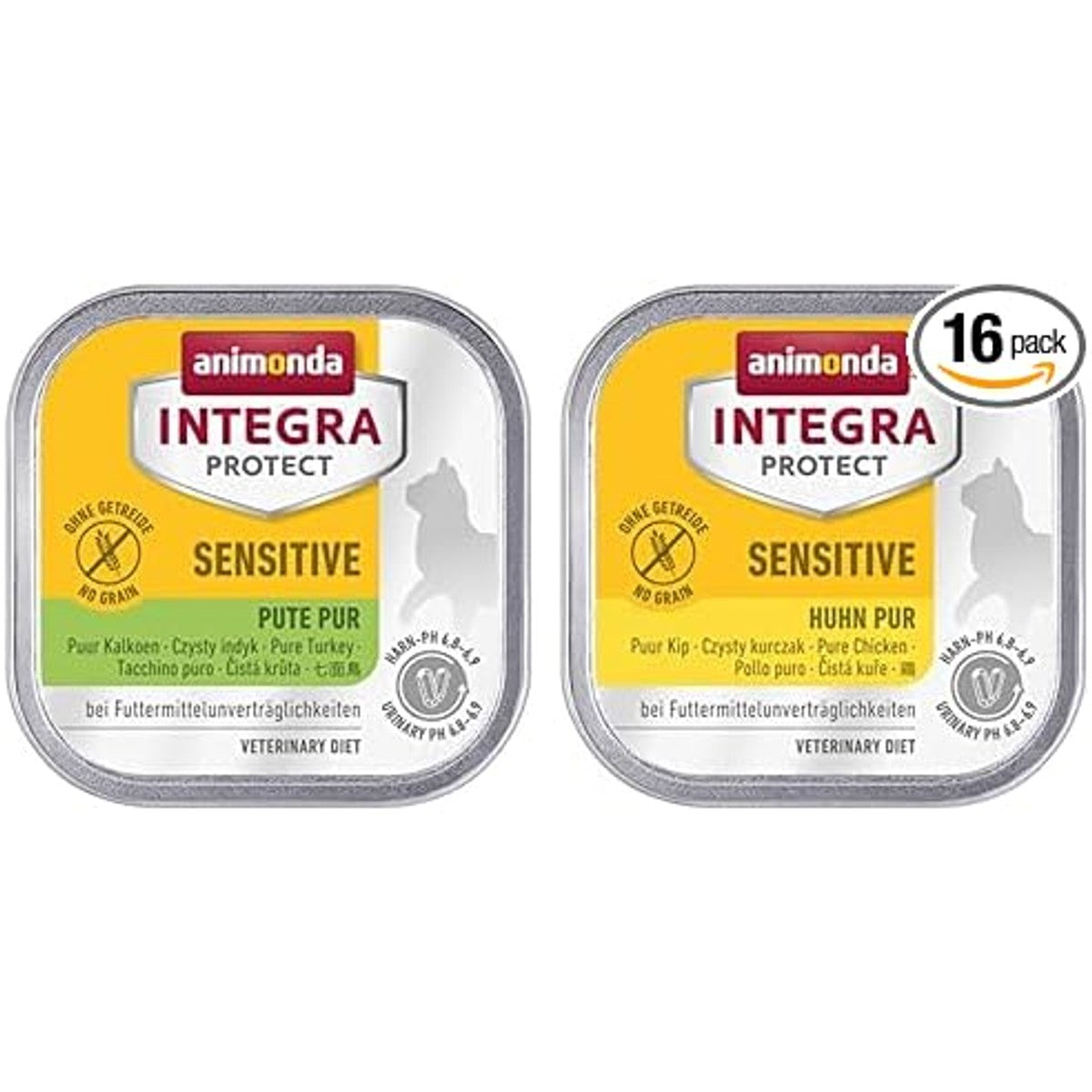 Animonda Integra Protect Sensitive natvoer kattenvoer kalkoen en kip 16 x 100 g