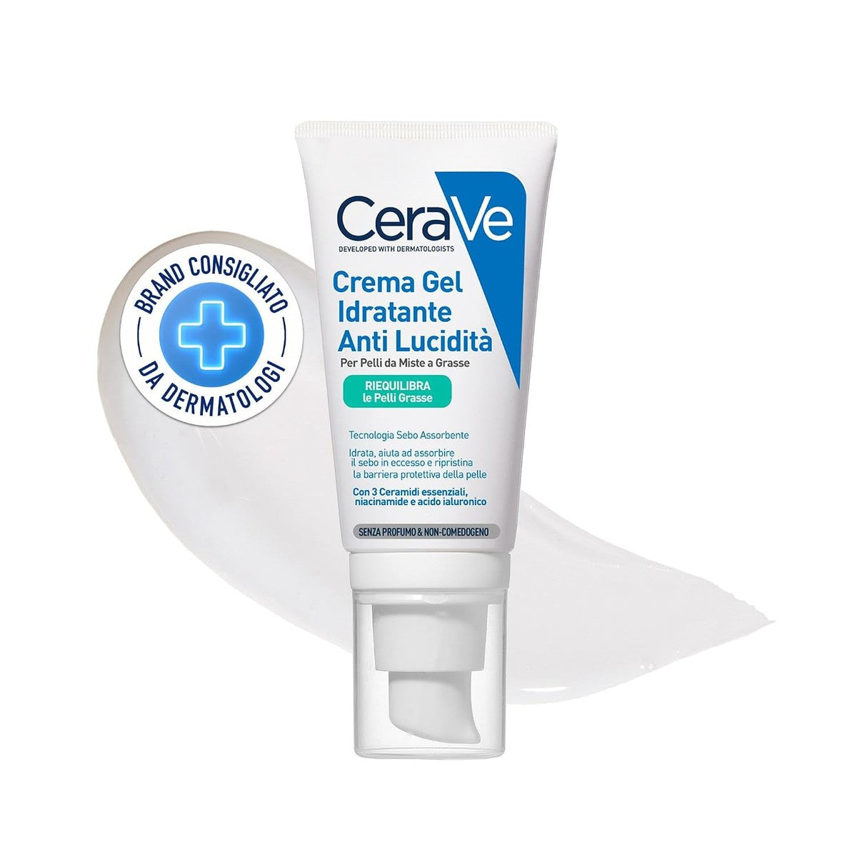 CeraVe Oil Control Hydraterende Gelcrème voor Gemengde tot Vette Huid 52 ml