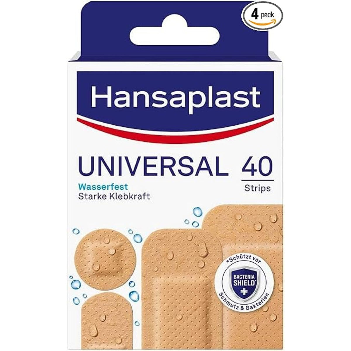 Hansaplast Universele pleisters set van 4, 4 x 40 strips – Beiersdorf