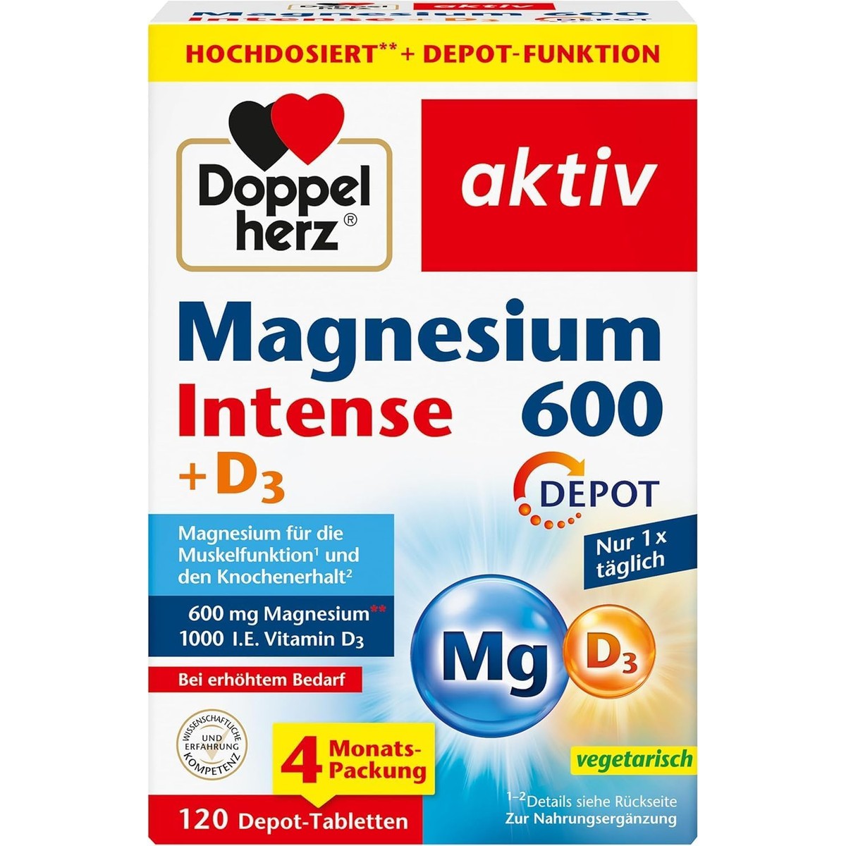 Doppelherz Magnesium 600 Intense Depot – Doppelherz