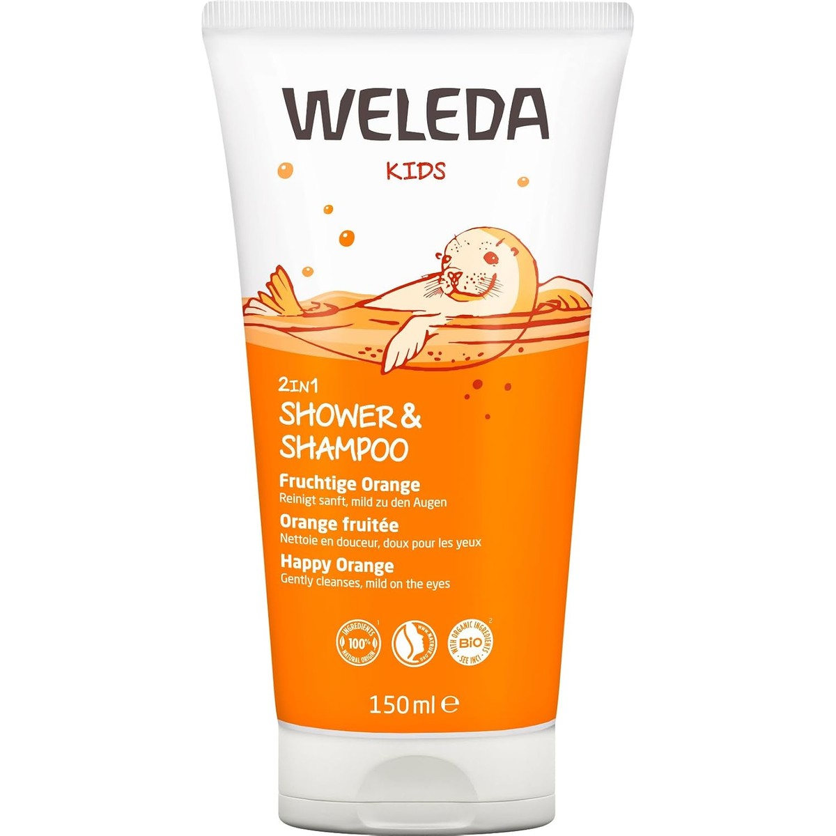 Weleda Bio Kids 2-in-1 Douche en Shampoo Sinaasappel 150 ml