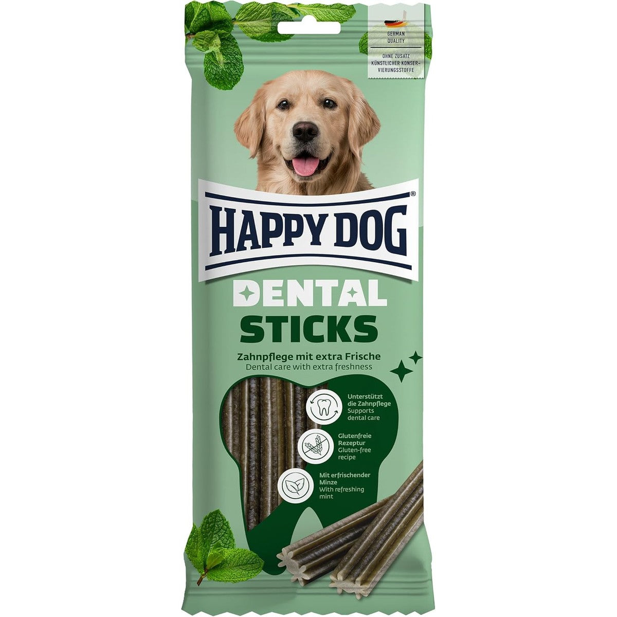 Happy Dog Dental Snacks Dental Sticks (130 g): 2 Stück pro Packung – Happy Dog