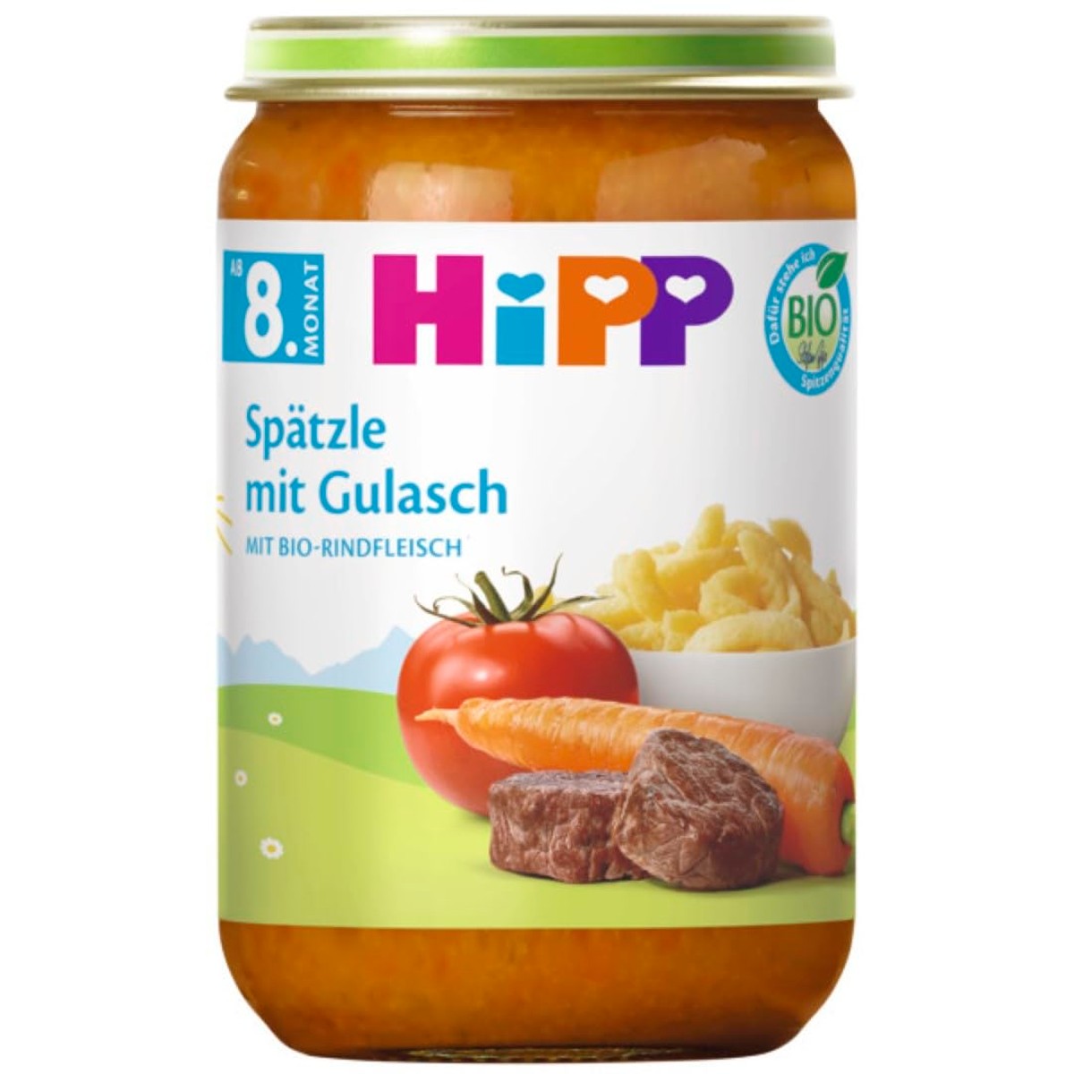 HiPP Spätzle met goulash 6 x 220 g vanaf 8e maand – HiPP