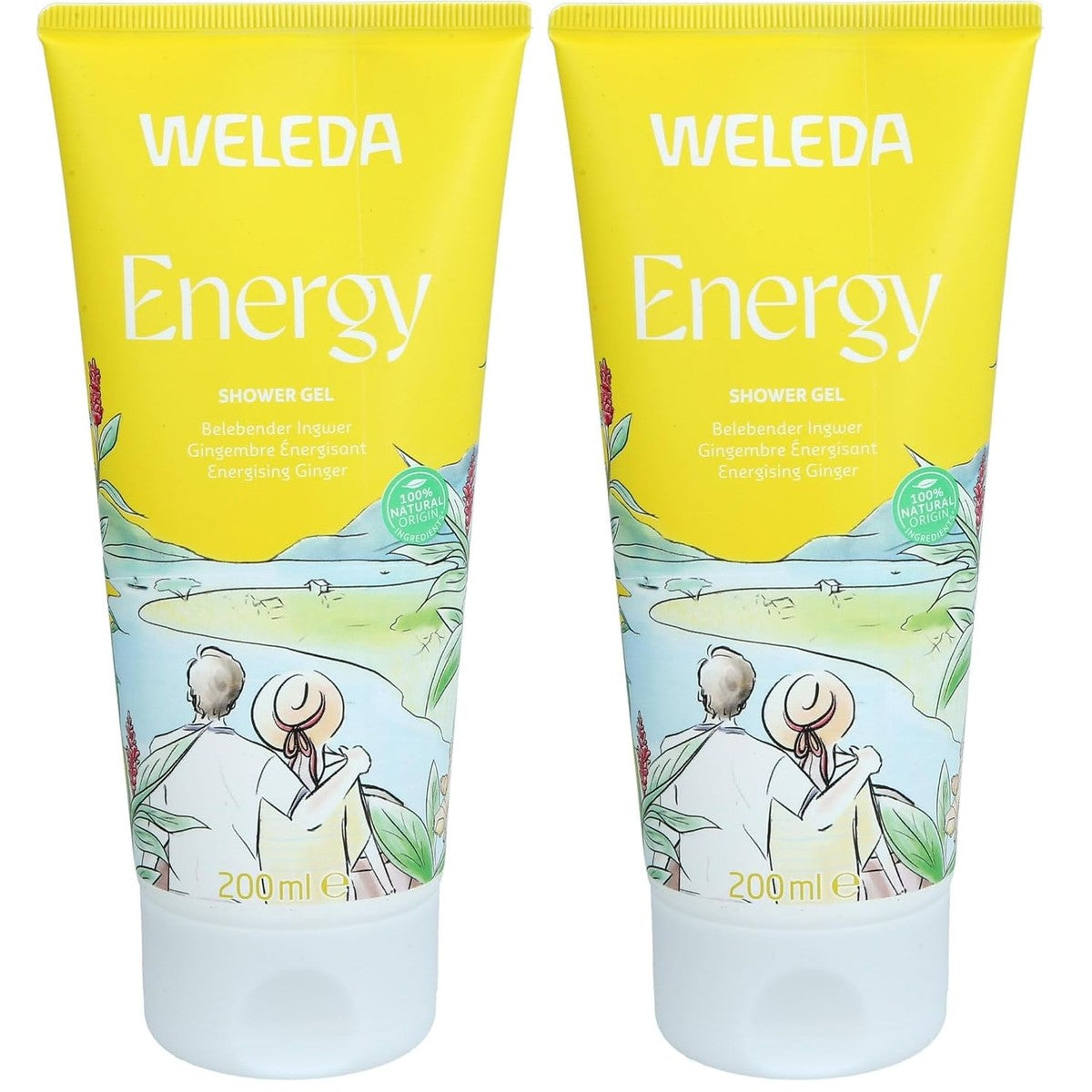 Weleda Bio Energy Douchegel Gember-Cederhout 2 x 200 ml