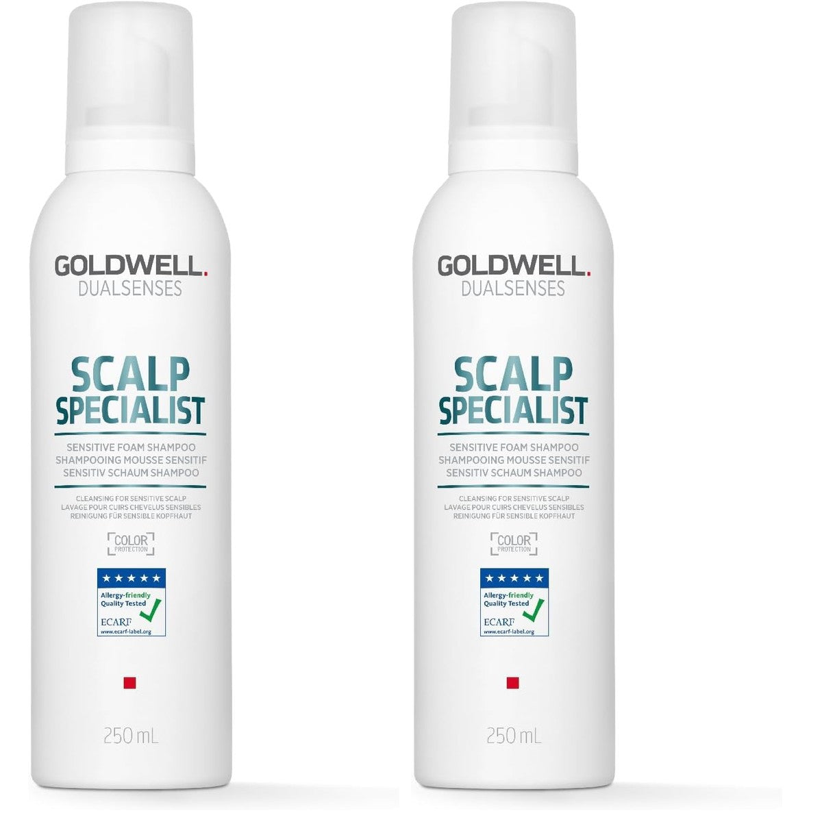 Goldwell Dualsenses Scalp Specialist Sensitive Schuimshampoo voor gevoelige hoofdhuid en dunner wordend haar, 250 ml (verpakking van 2)