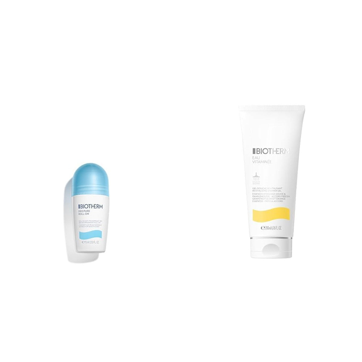 Biotherm Deo Pure Roll-On 75 ml & Eau Vitaminee Shower Gel 200 ml