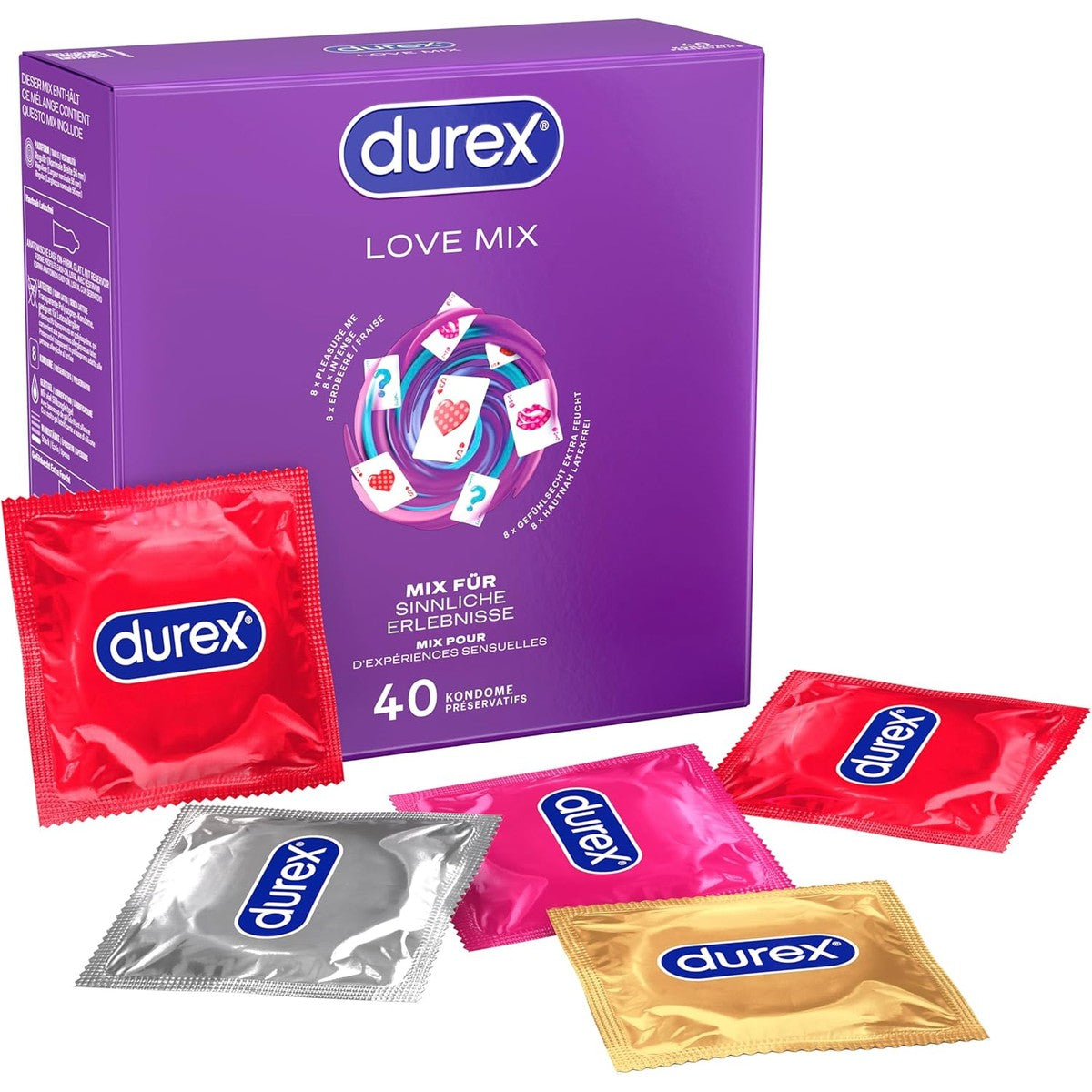 Durex Love Mix condooms 40 stuks, 56 mm – Durex