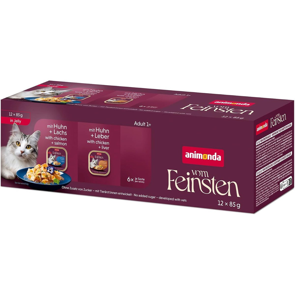Animonda Vom Feinsten natvoer kattenvoer gevogelte gelei 12 x 85 g