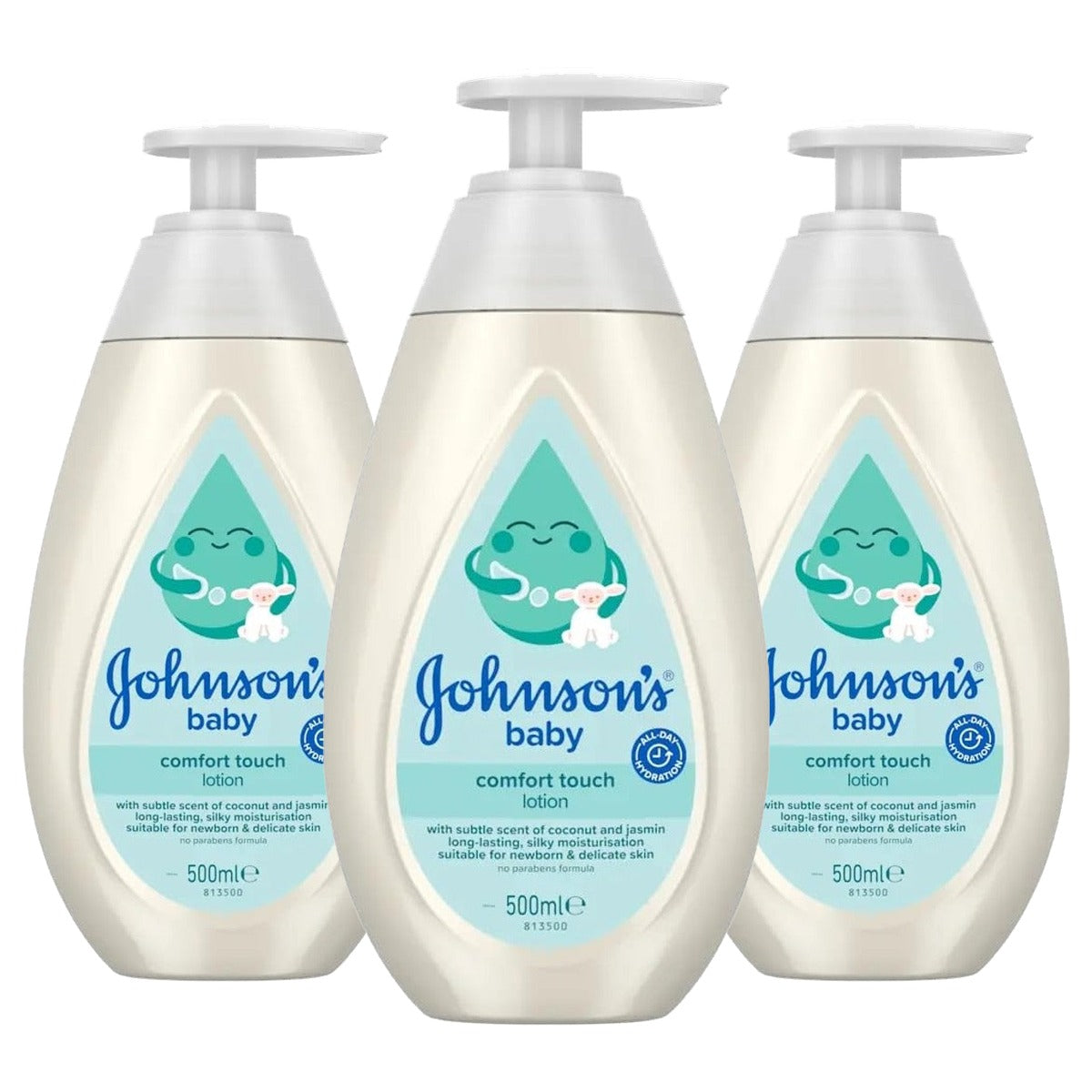 Johnson's Baby CottonTouch Verzorgend bad 3 x 500 ml - Voordeelverpakking
