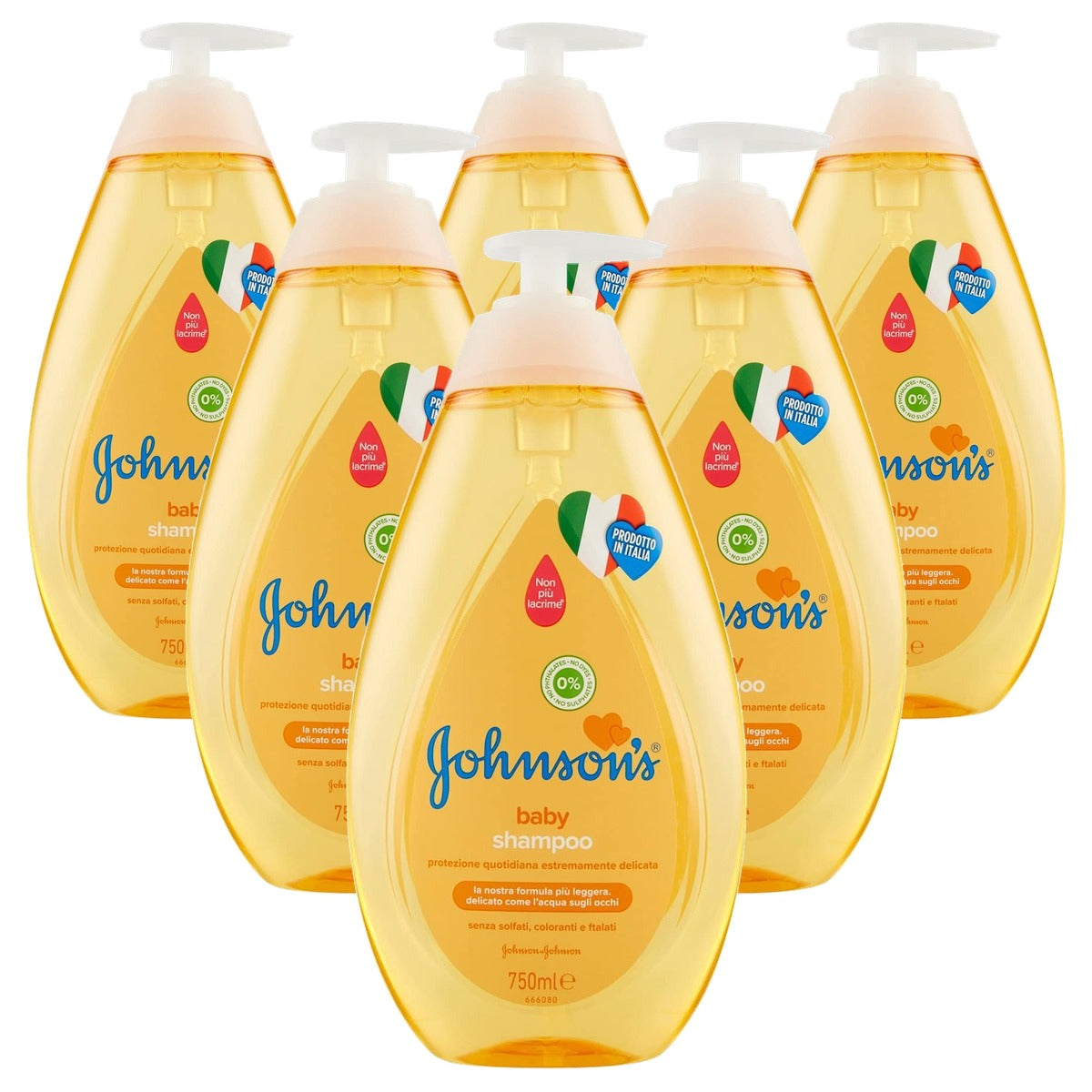 Johnson's Baby Shampoo 6 x 750 ml - Voordeelverpakking