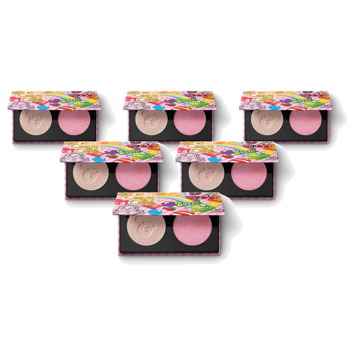 Kiko Milano Candy Crush Blush & Highlighter Duo 01 - 6-pack