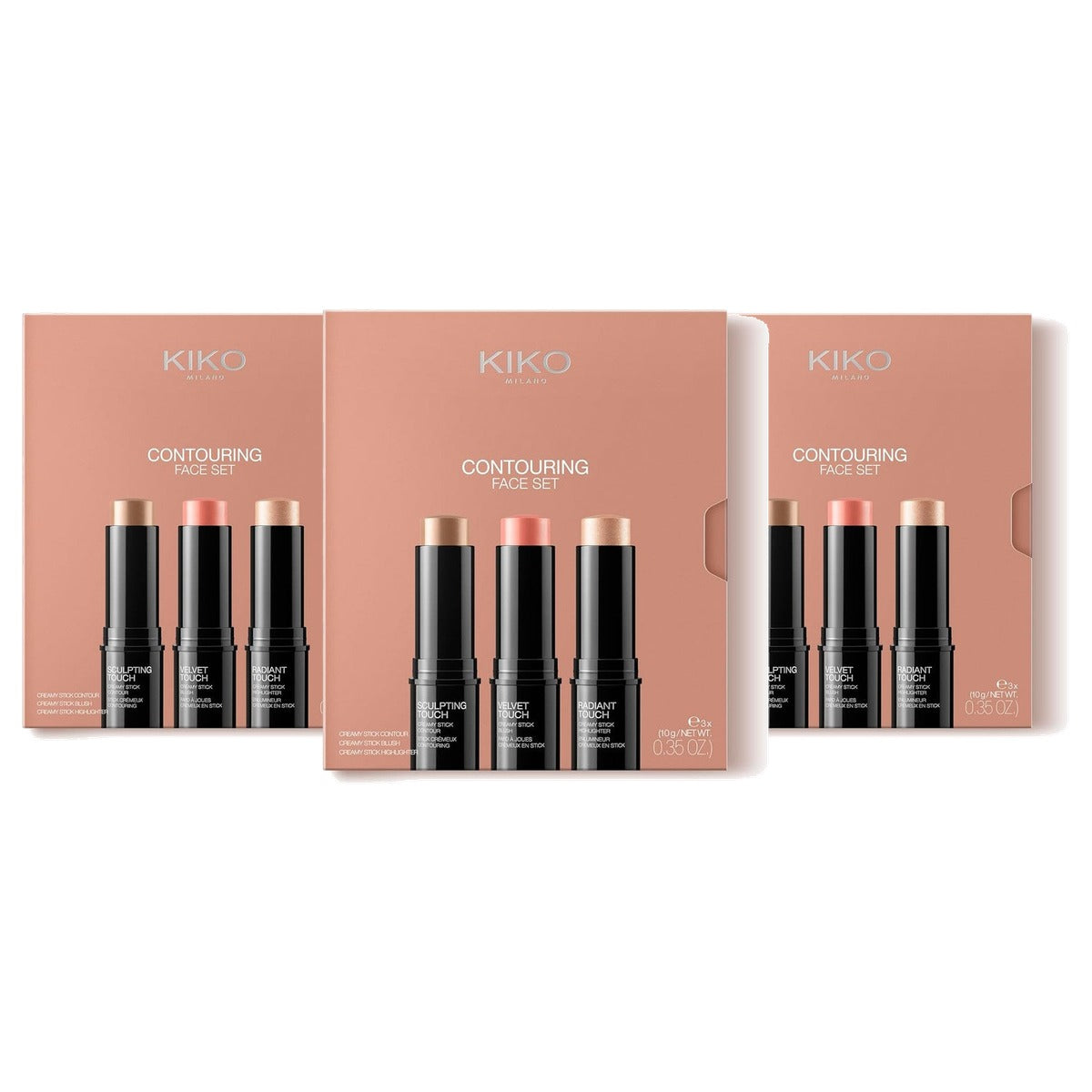 Kiko Milano Contouring Face Set Kleur 01 - 3-pack