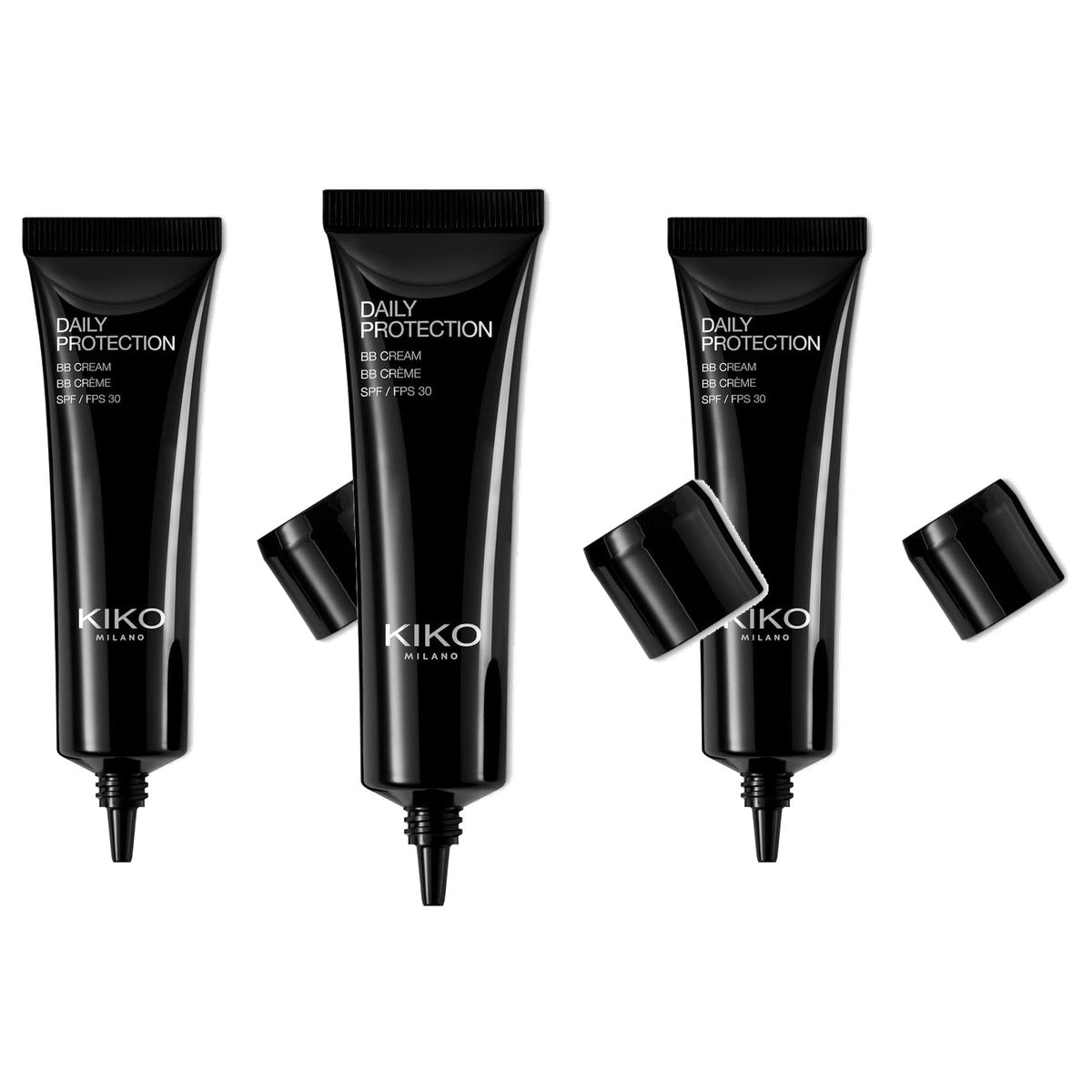 Kiko Milano Daily Protection BB Cream Kleur 04 Warm Almond - 3-pack