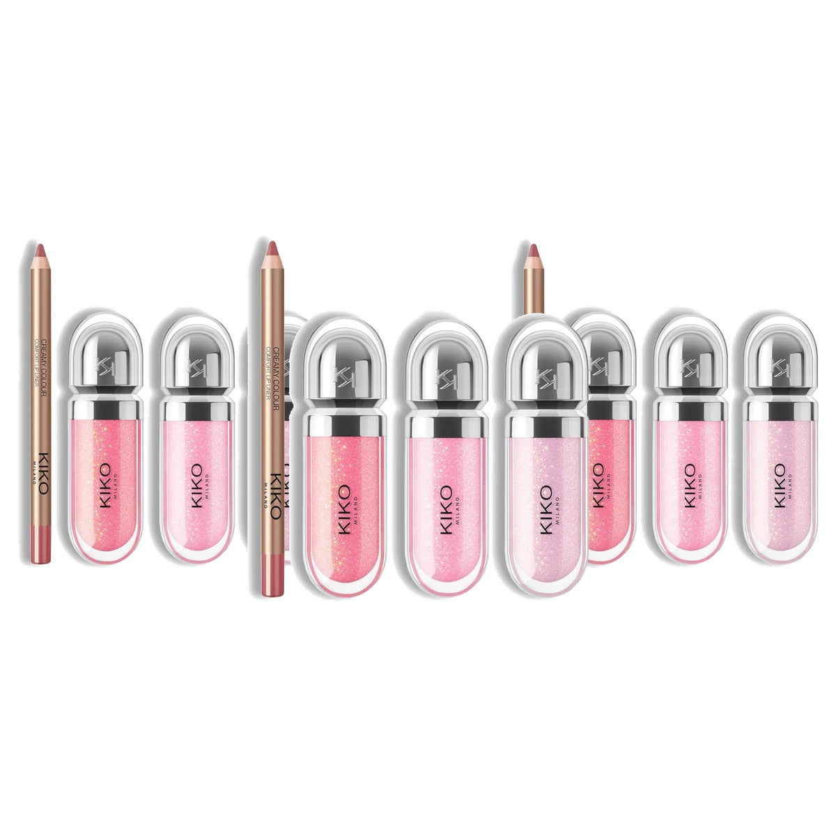 Kiko Milano Essential Set Lip Liner 05 en Puntenslijper - 3-pack