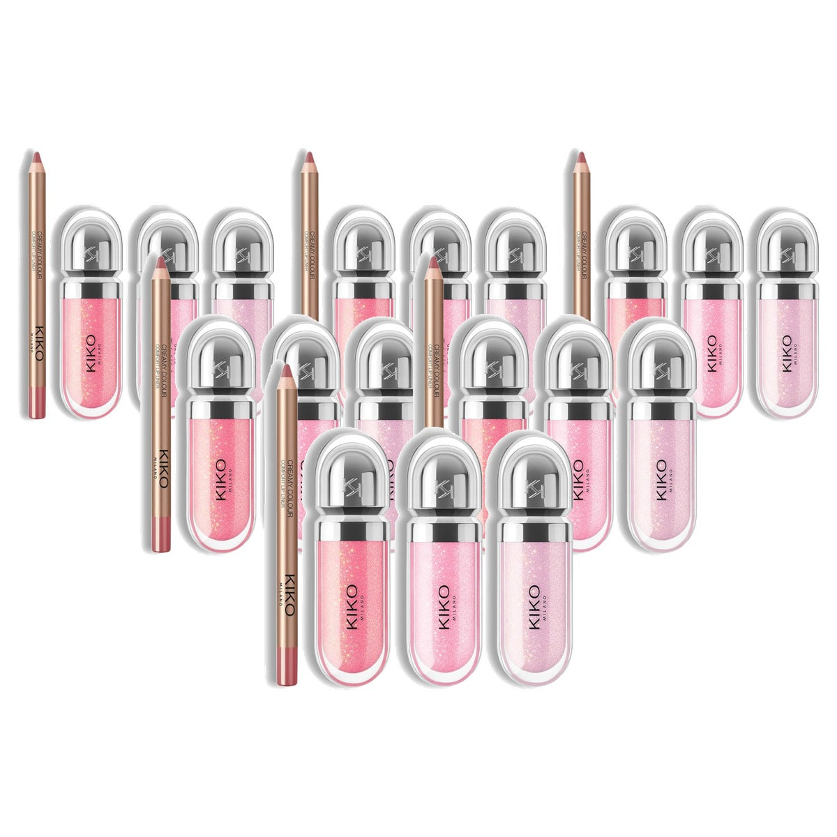 Kiko Milano Essential Set Lip Liner 05 en Puntenslijper - 6-pack