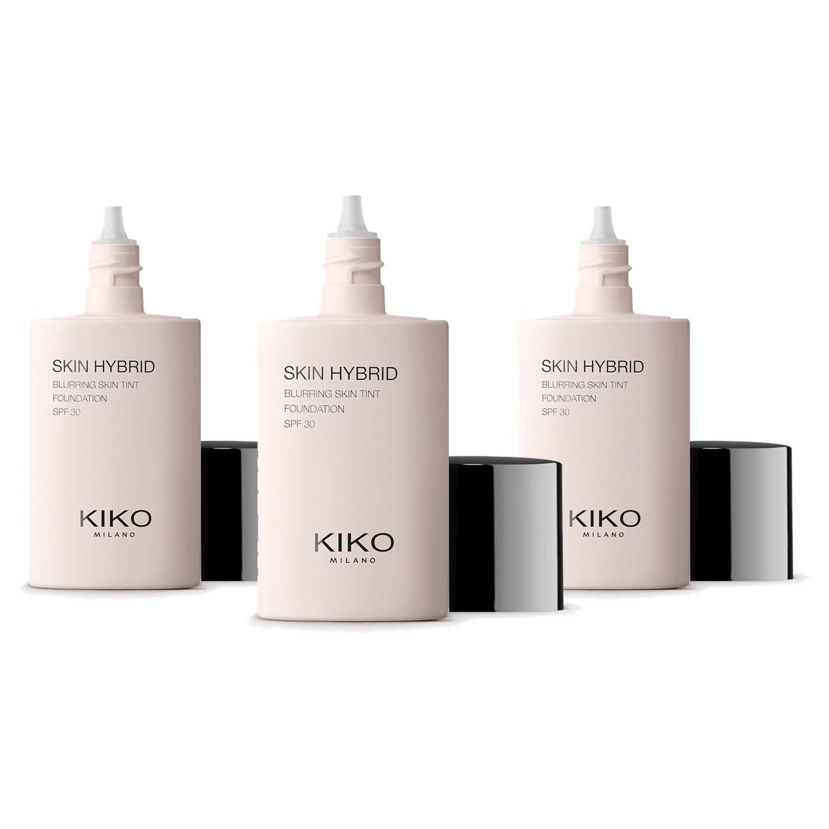 Kiko Milano Skin Hybrid Vervagende Skin Tint Foundation 01 - 3-pack