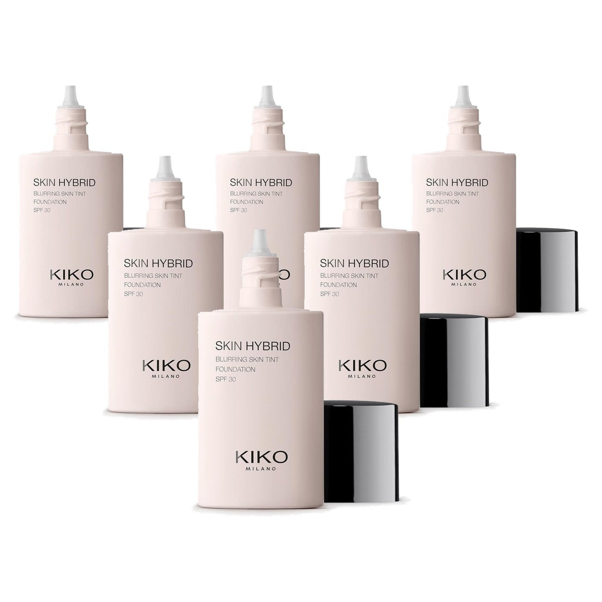 Kiko Milano Skin Hybrid Vervagende Skin Tint Foundation 01 - 6-pack