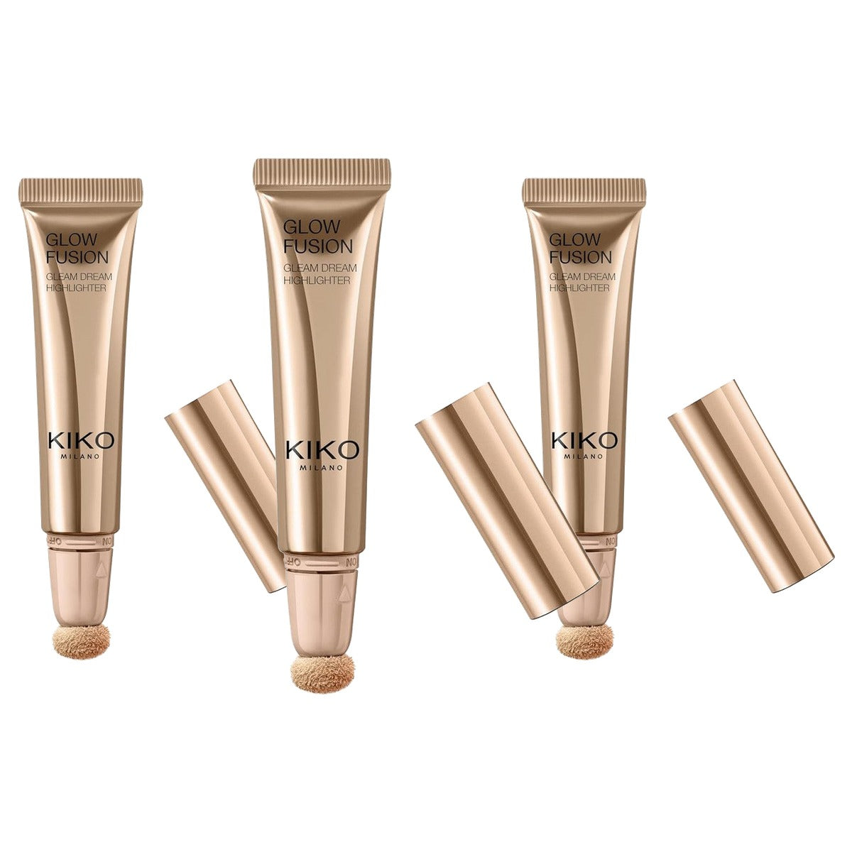 Kiko Milano Glow Fusion Gleam Dream Highlighter 2 - 3-pack
