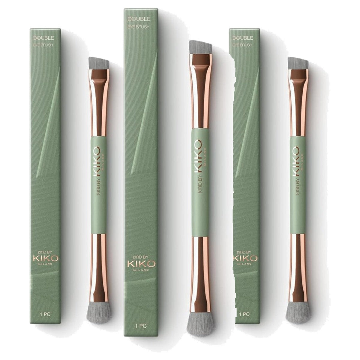 Kiko Milano Kind By Kiko Double Eye Brush 01 - 3-pack