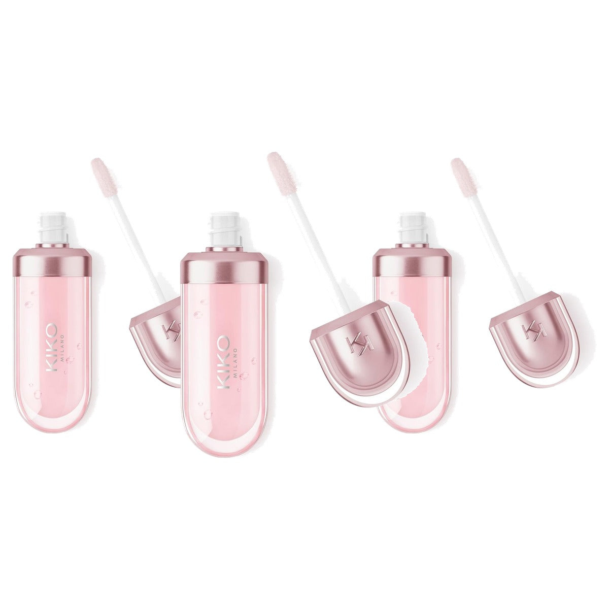Kiko Milano 3D Hydra Lip Oil Kleur 03 Glossed Glass - 3-pack