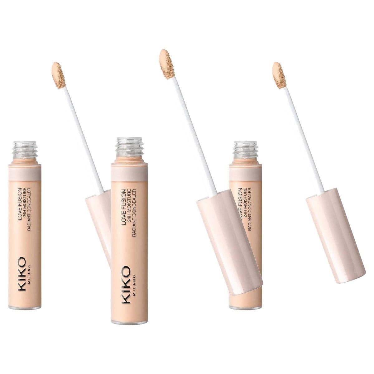Kiko Milano Love Fusion 24 Uur Hydraterende Concealer 4 - 3-pack