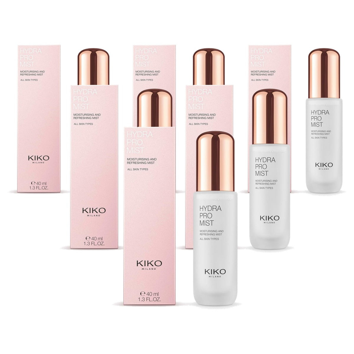 Kiko Milano Hydra Pro Mist Vochtinbrengende Waterspray - 6-pack