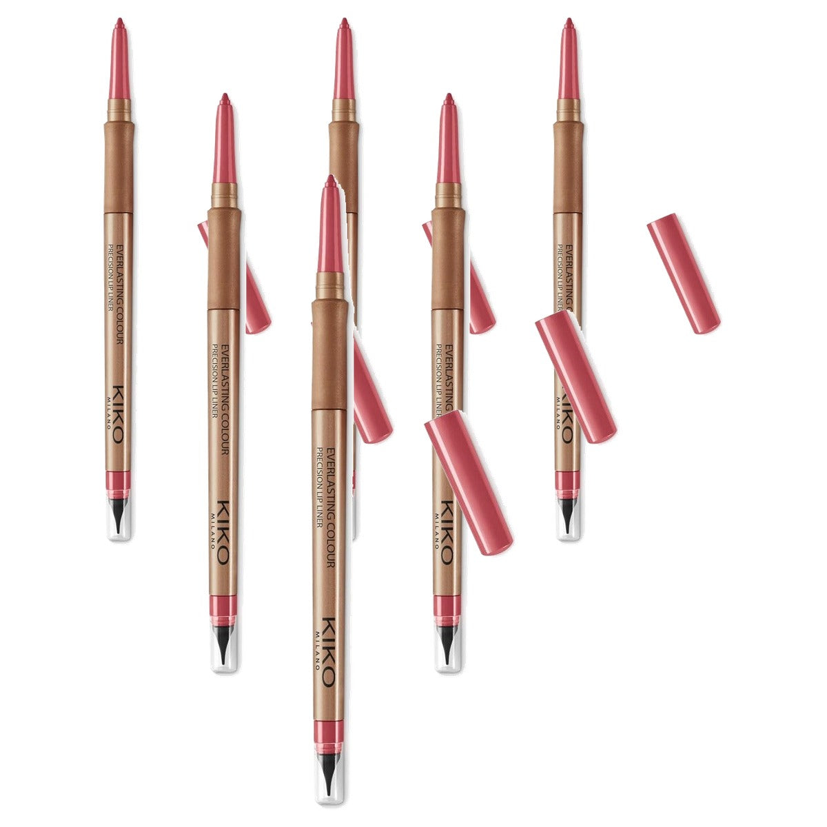 Kiko Milano Everlasting Colour Precision Lip Liner Kleur 504 Dark Mauve - 6-pack