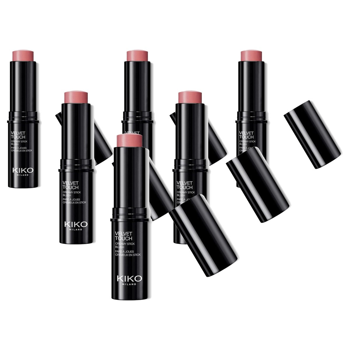 Kiko Milano Velvet Touch Creamy Stick Blush 08 Rose Mauve - 6-pack