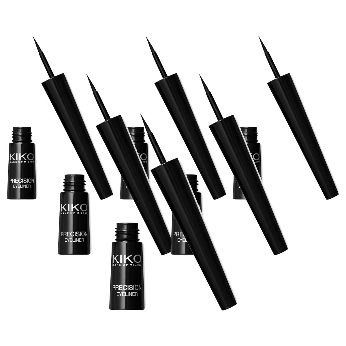 Kiko Milano Precision Eyeliner New 2012 Parabenen Vrij - 6-pack